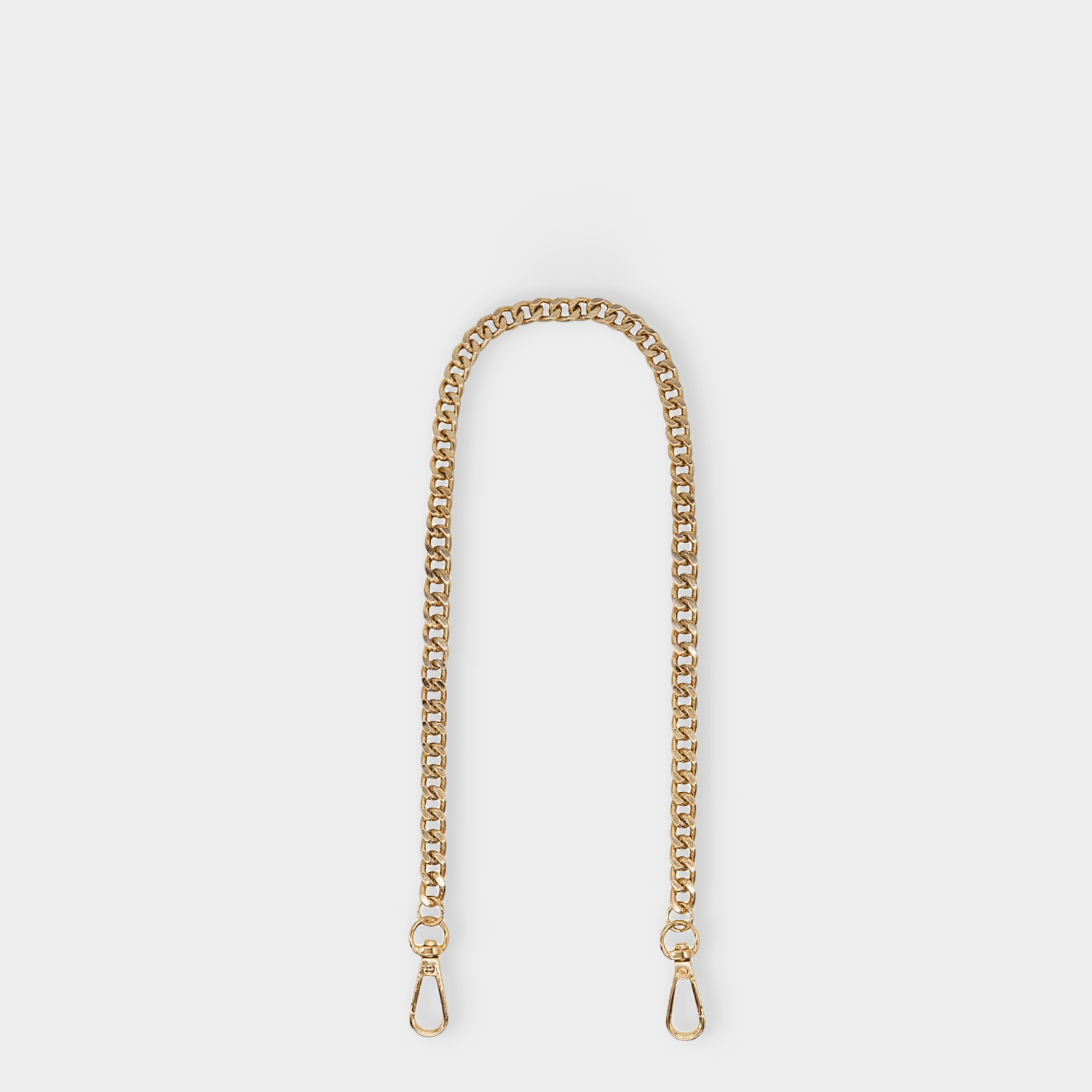 Luxe Short Gold Metal Chunky Chain Bag Strap