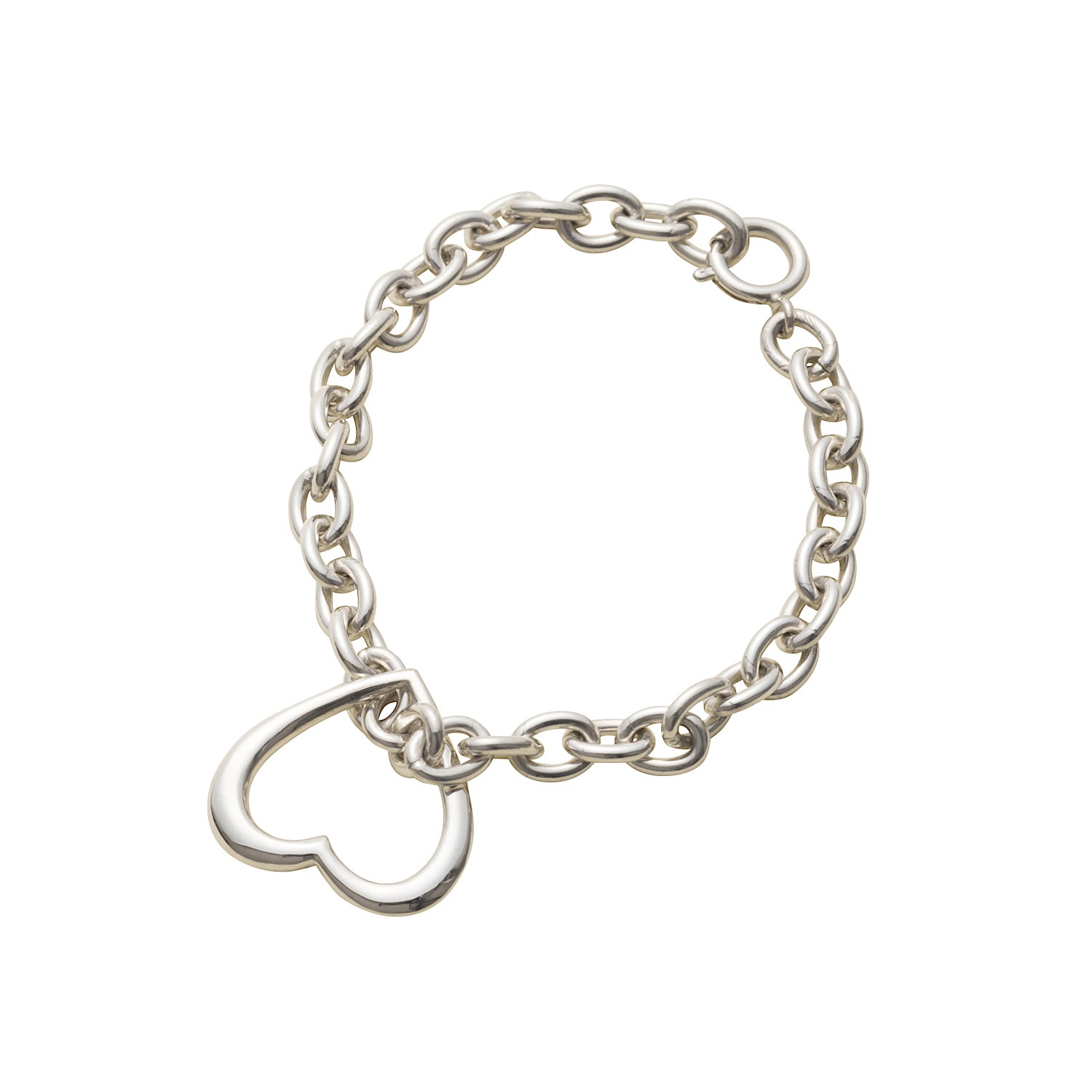 Yoaa Women's Every Heart Bracelet,sterling Silver In Silver