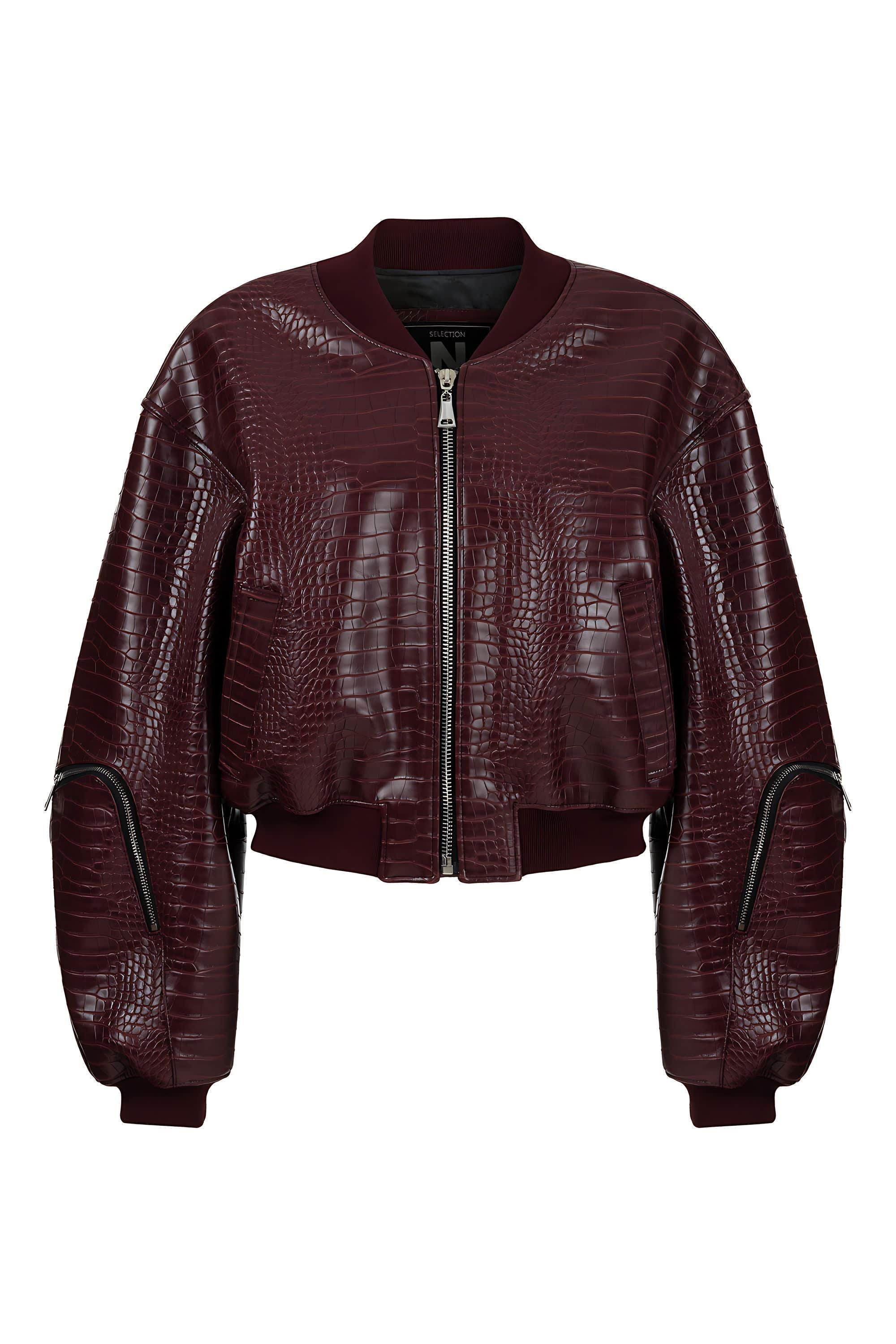 Vegan Leather Bomber Jacket | NOCTURNE | Wolf & Badger