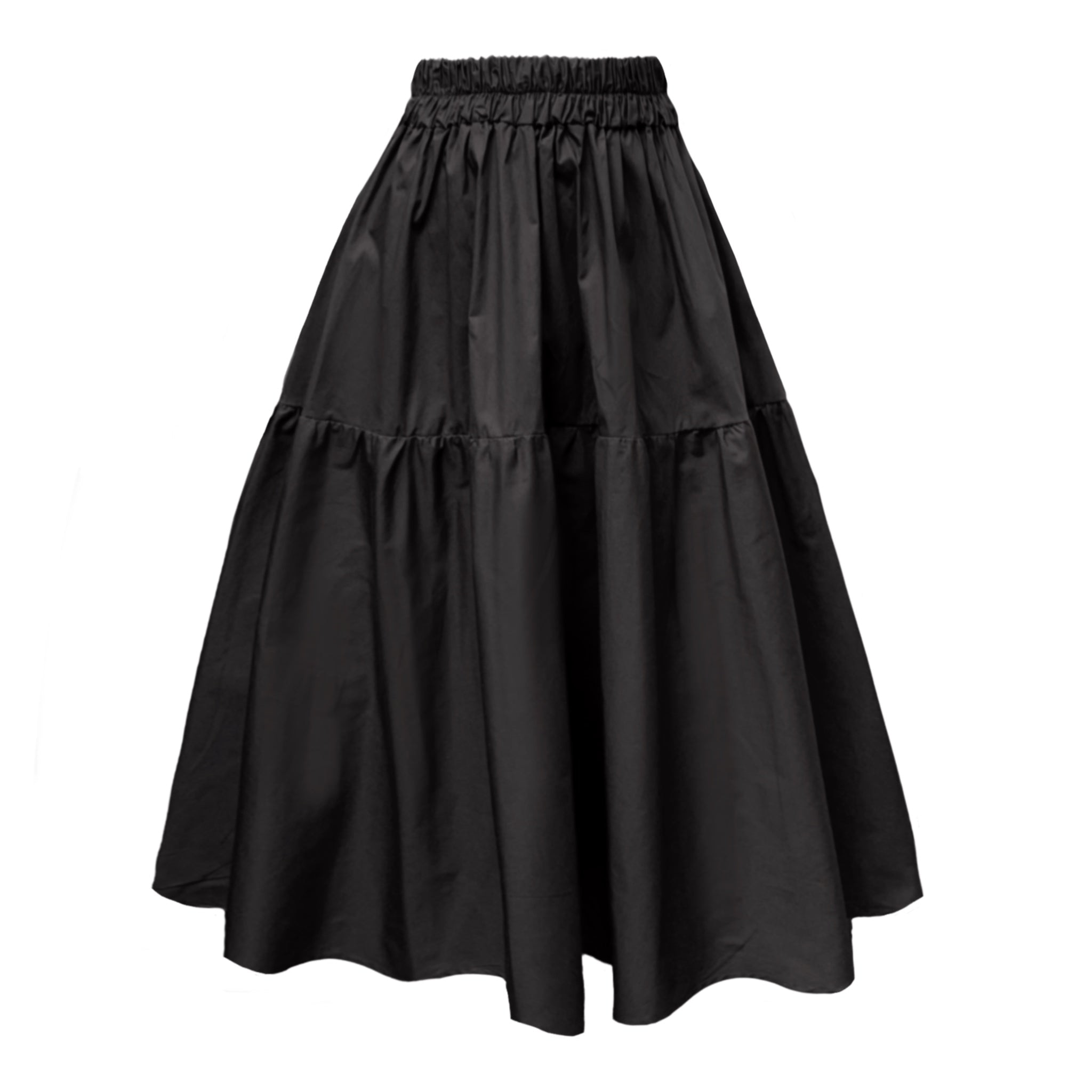 Frock Tales Women's Tahiti Midi Skirt With Pockets In Black