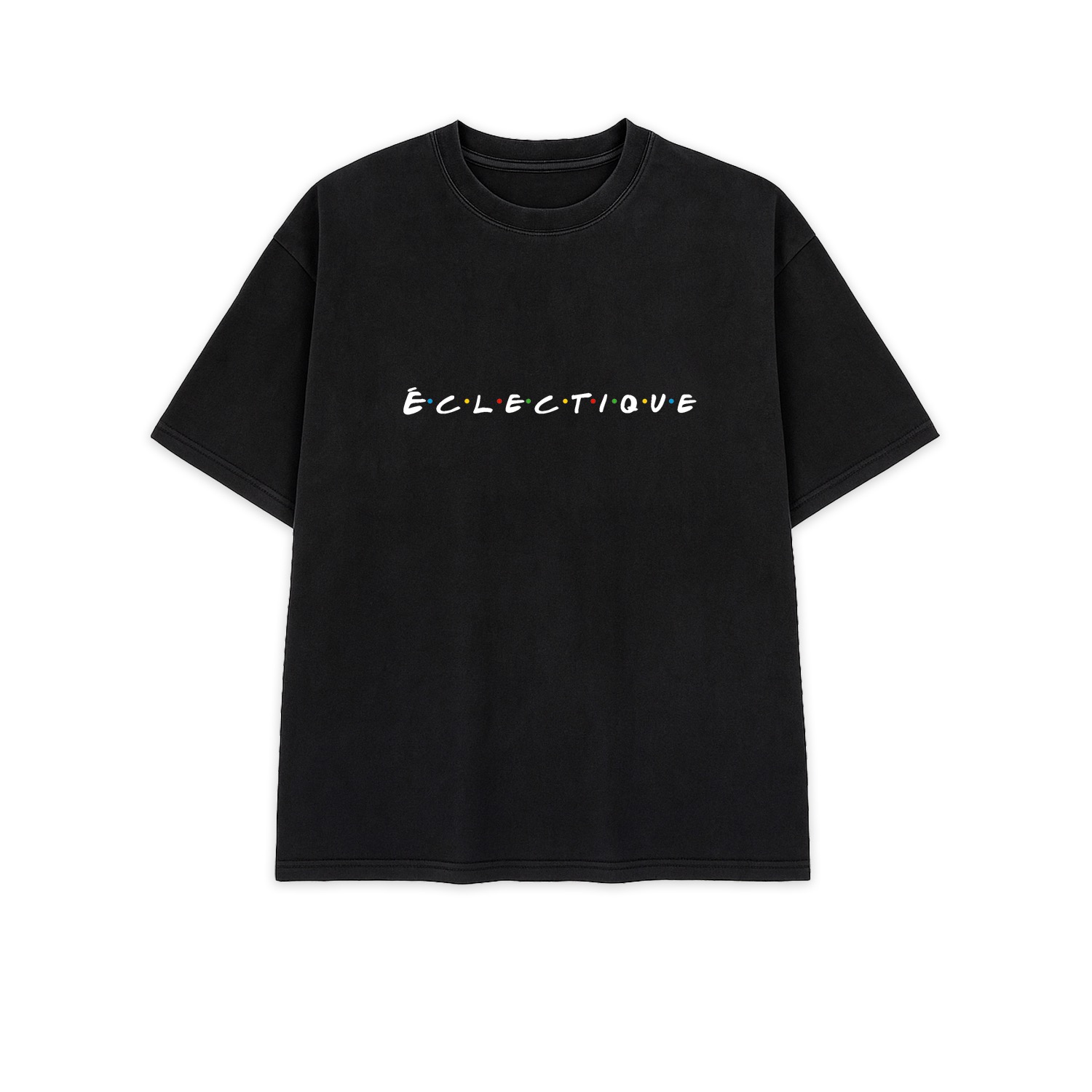 Éclectique Men's Black Friends T-shirt In Black