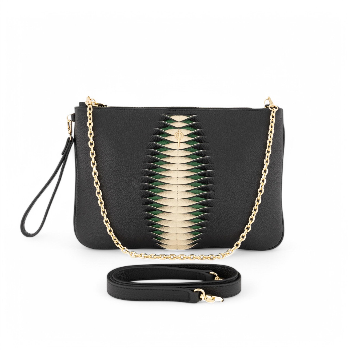 Otrera Women's Black Clutch Hera Navy