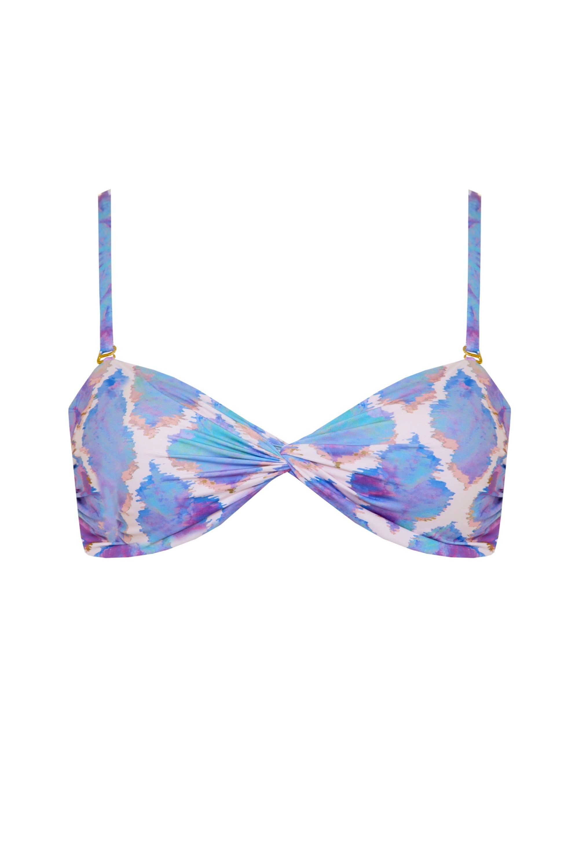 Sophia Alexia Women's Pink / Purple Orchid Paradise Bora Bora Twist Bandeau Bikini Top