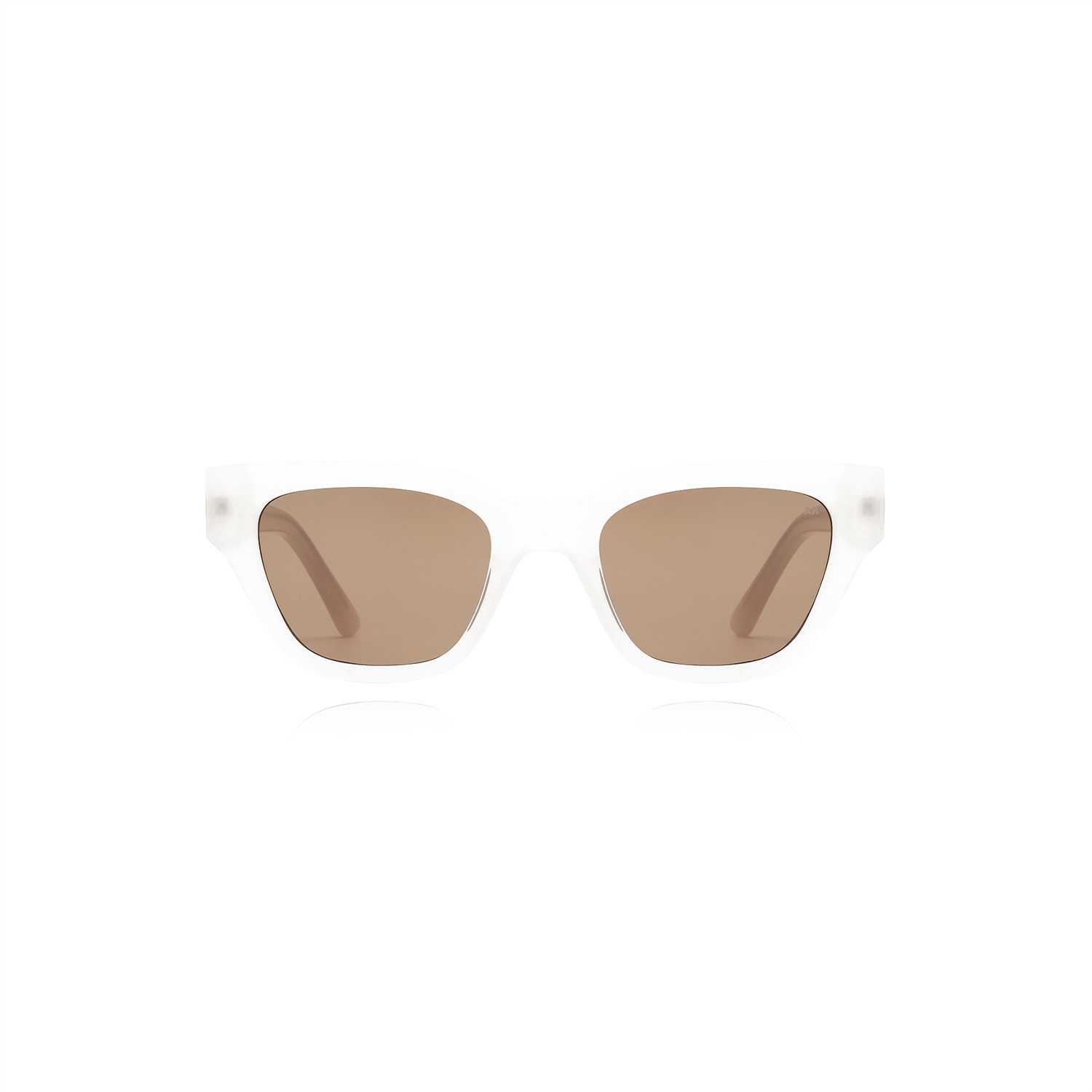 A. Kjærbede Women's White / Brown Kaws Cream Bone In White