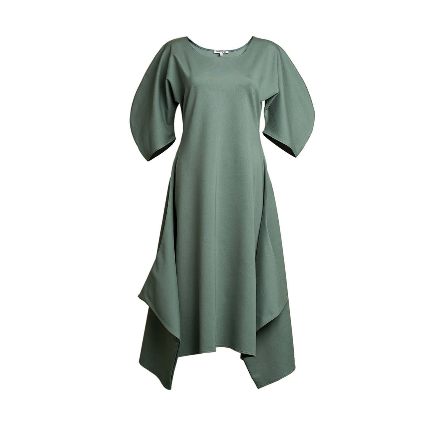 Bianca Popp Women's Blue / Neutrals Puff Dress With Flaps In Cloudy Sky In Blue