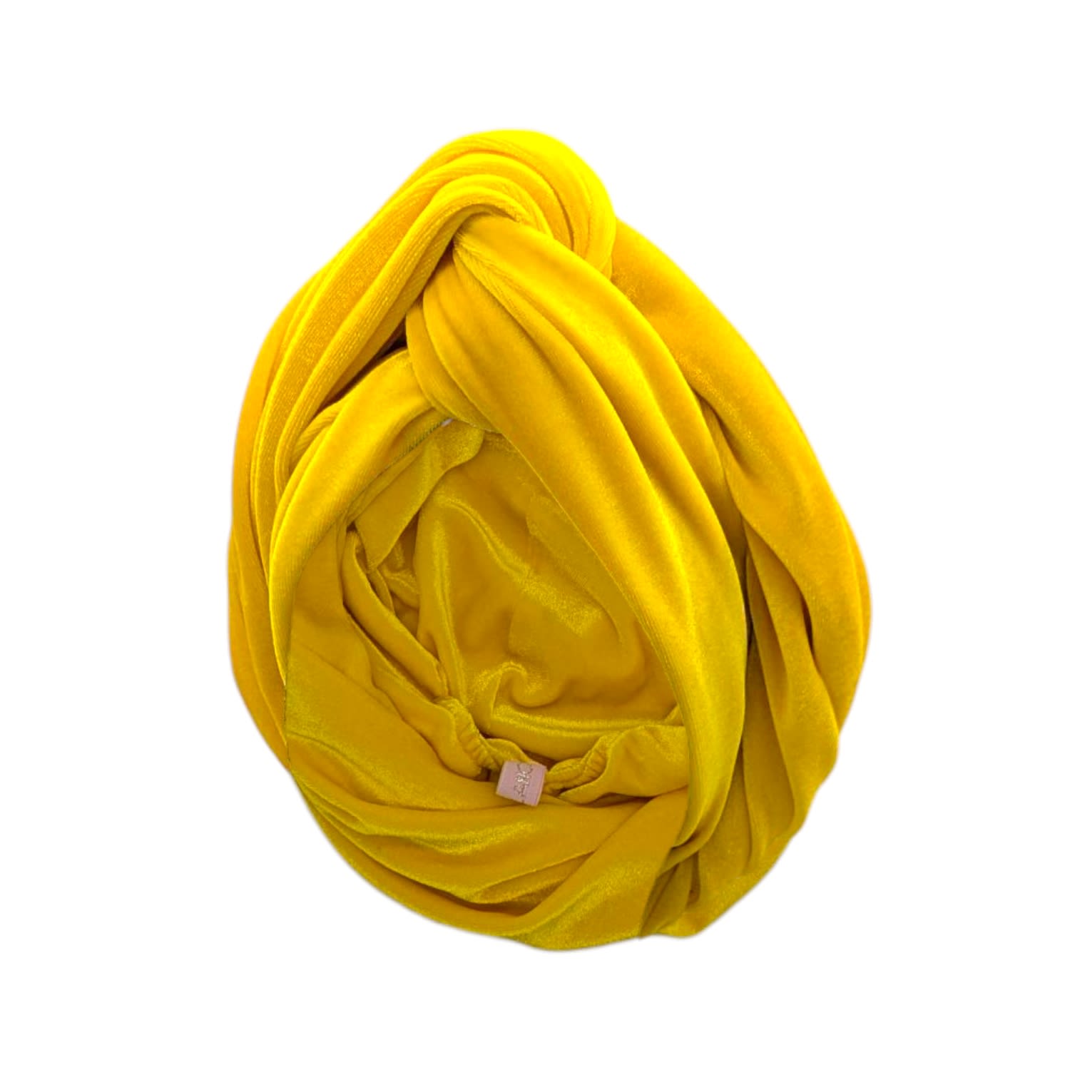 Julia Clancey Women's Yellow Classic Madam Velour Sunshine Reversible Turban