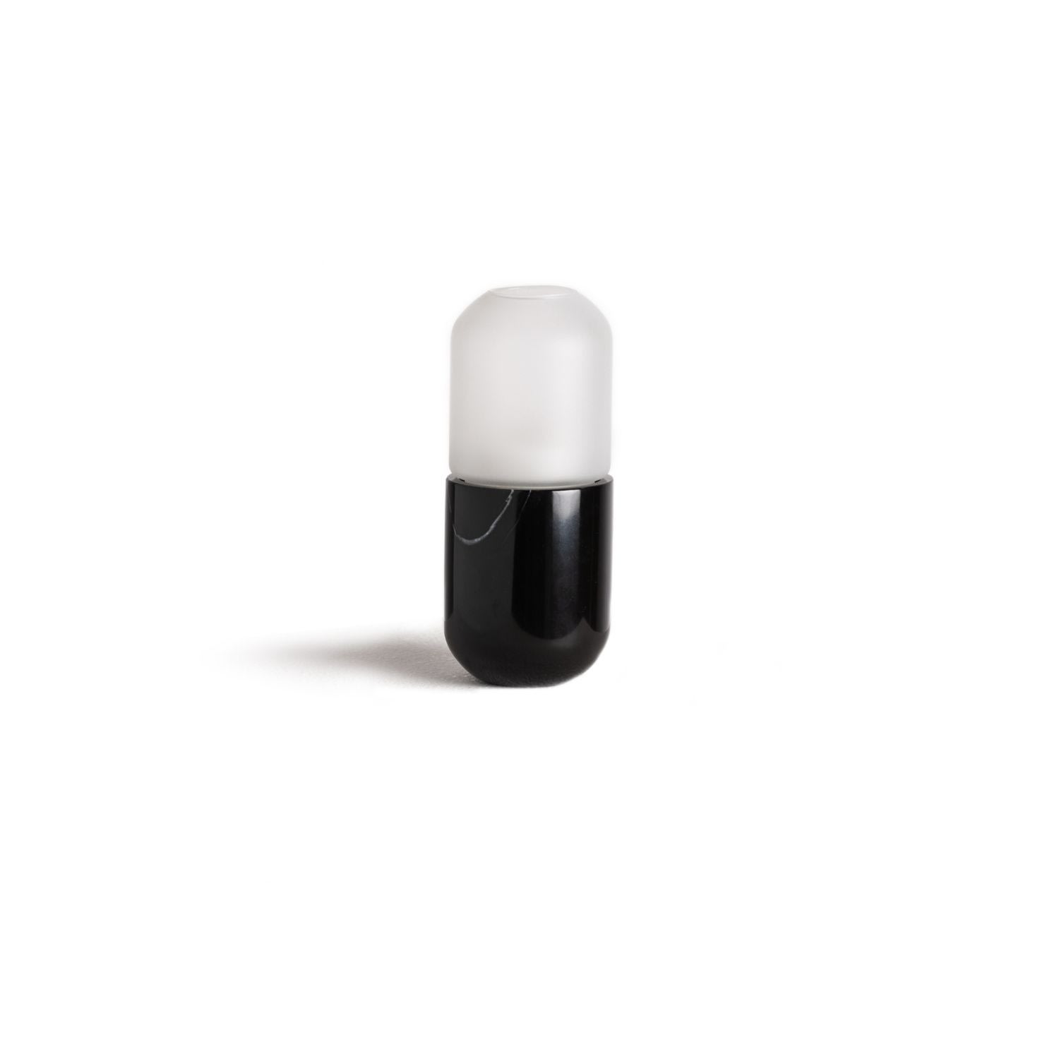 And Jacob Pill Candle Holder - Black In Multi