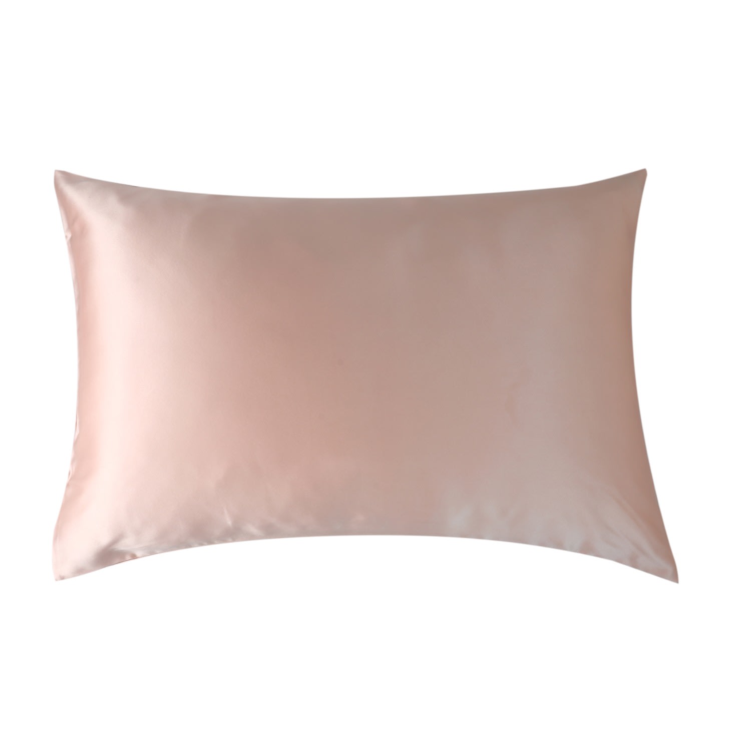 Rose Gold Luxury Pure Mulberry Silk Pillowcase Drape Collection Greens In Salmon Pink Us Queen Soft Strokes Silk