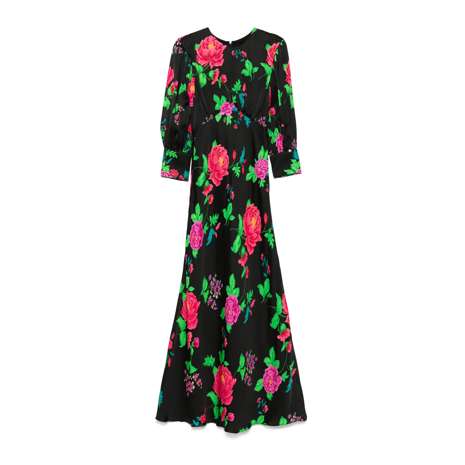 Nissa Printed Midi Dress In Multi