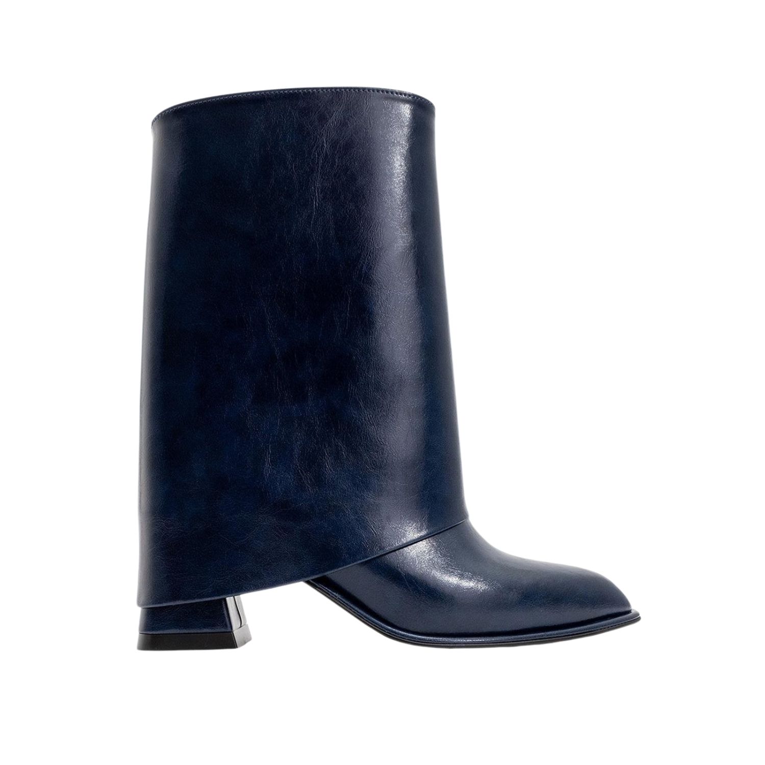 Prologue Shoes Women's Blue Ellas Navy Chunky Heel Boot