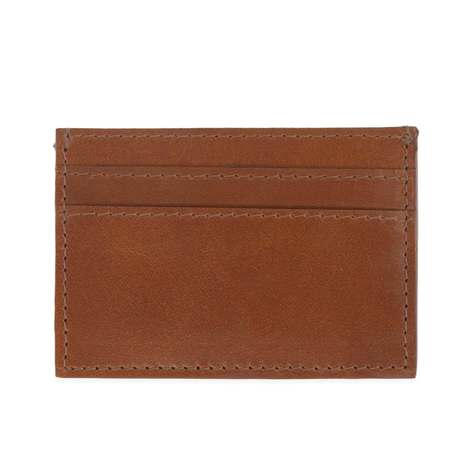 Vida Vida Men's Brown Luxe Tan Leather Card Holder