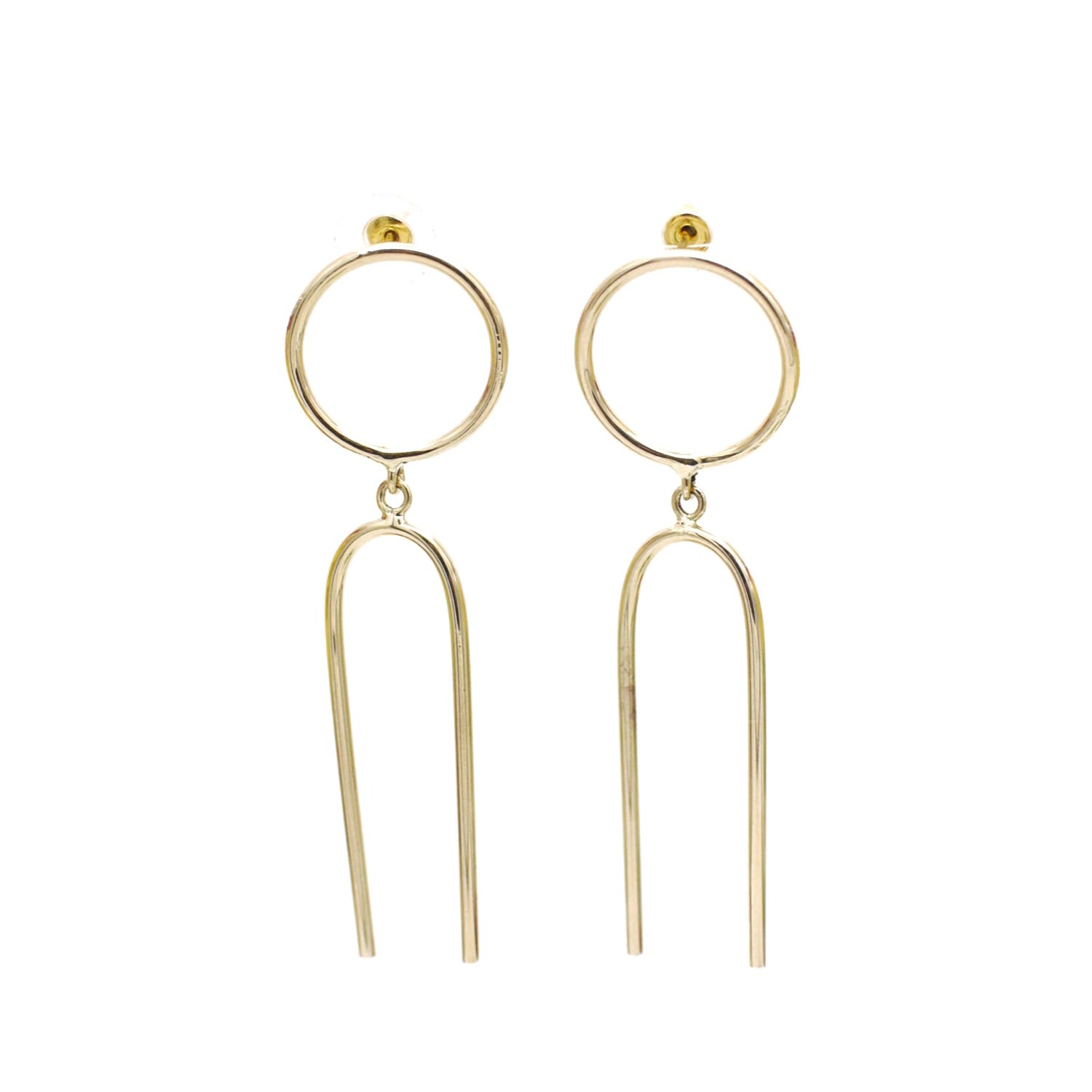 Lala Salama Women's Gold Circular Drop Earrings In Gold
