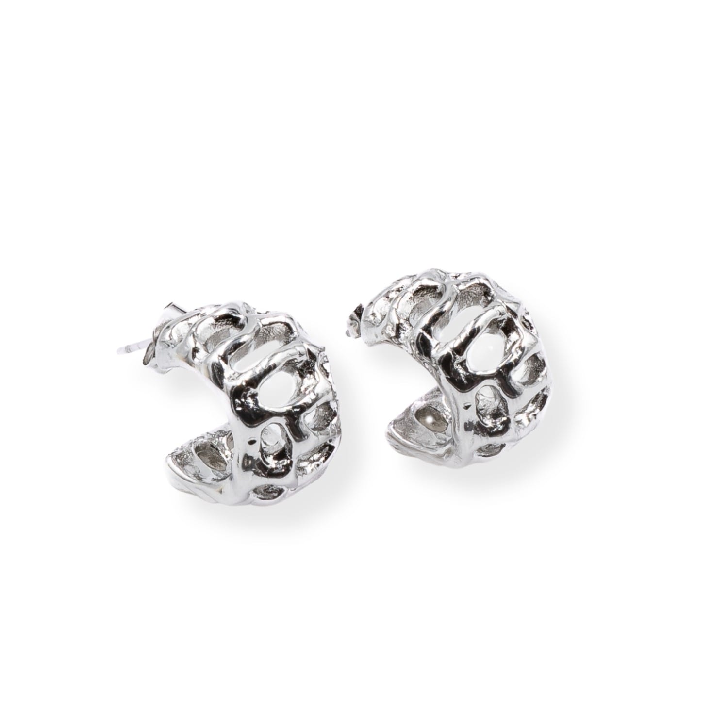 Martina Rozenberg Smira Jewelry Women's Ondaluz - Pincoya Earrings Silver