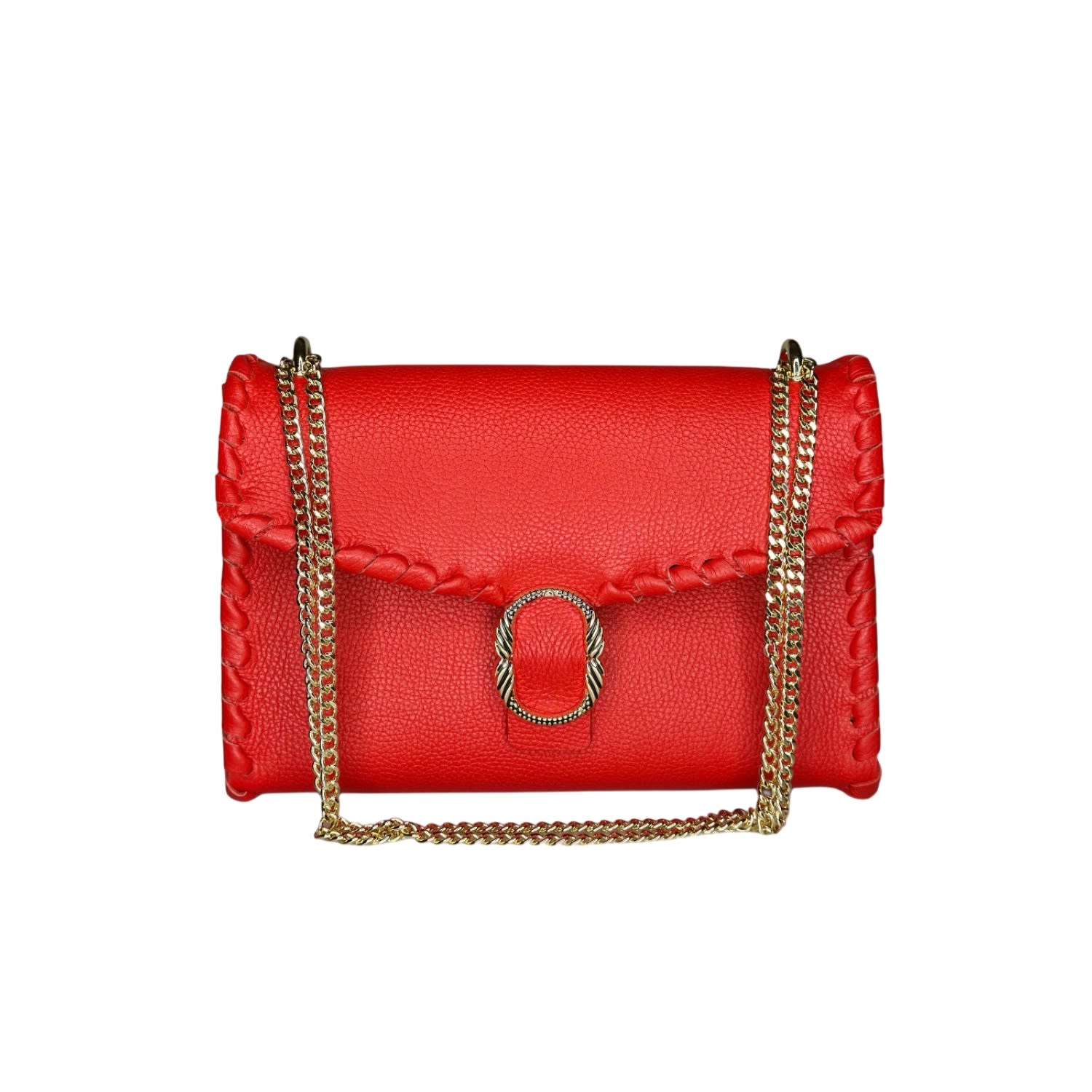 Ruj Heritage Women's Red Shoulder Bag Rosso Corallo