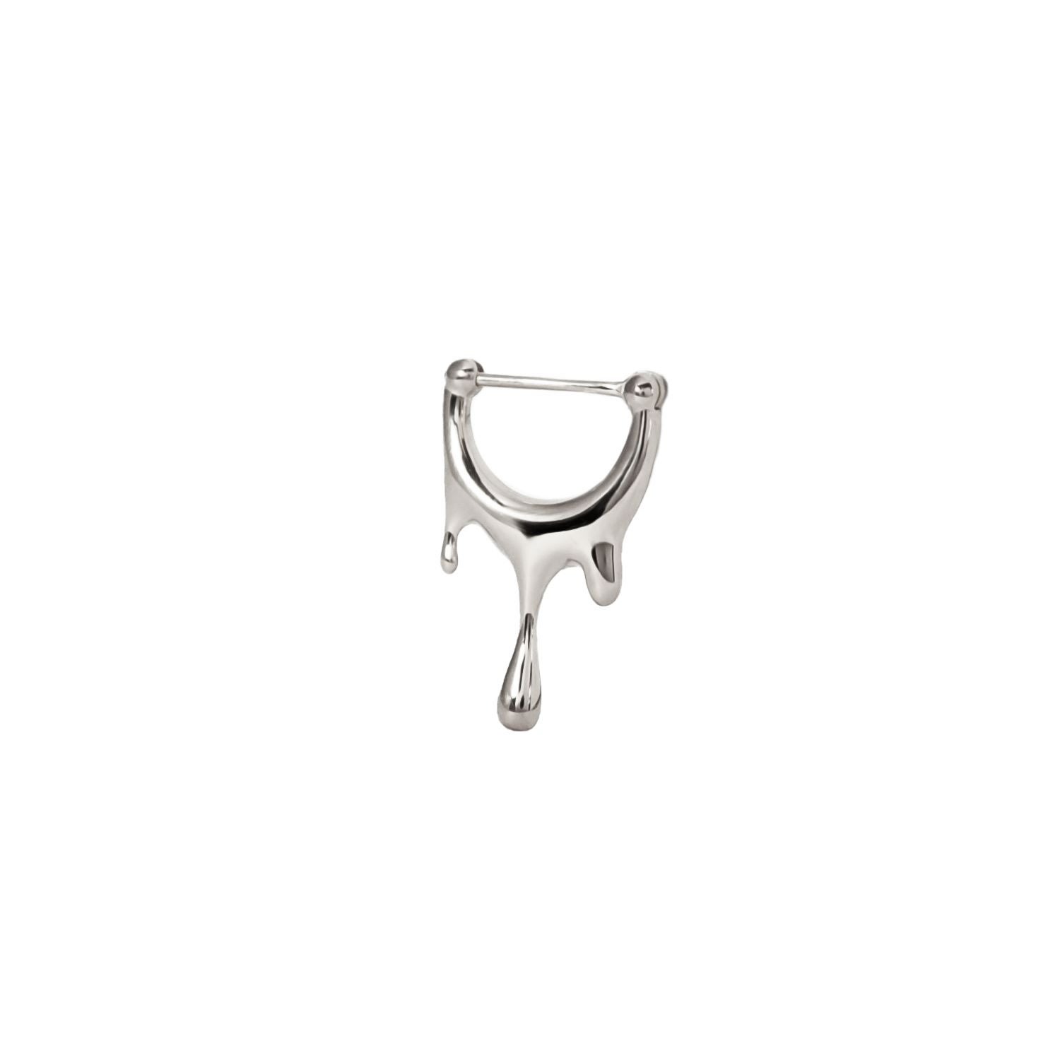 Women’s Dripping Drizzle Silver Septum Ring Marie June Jewelry