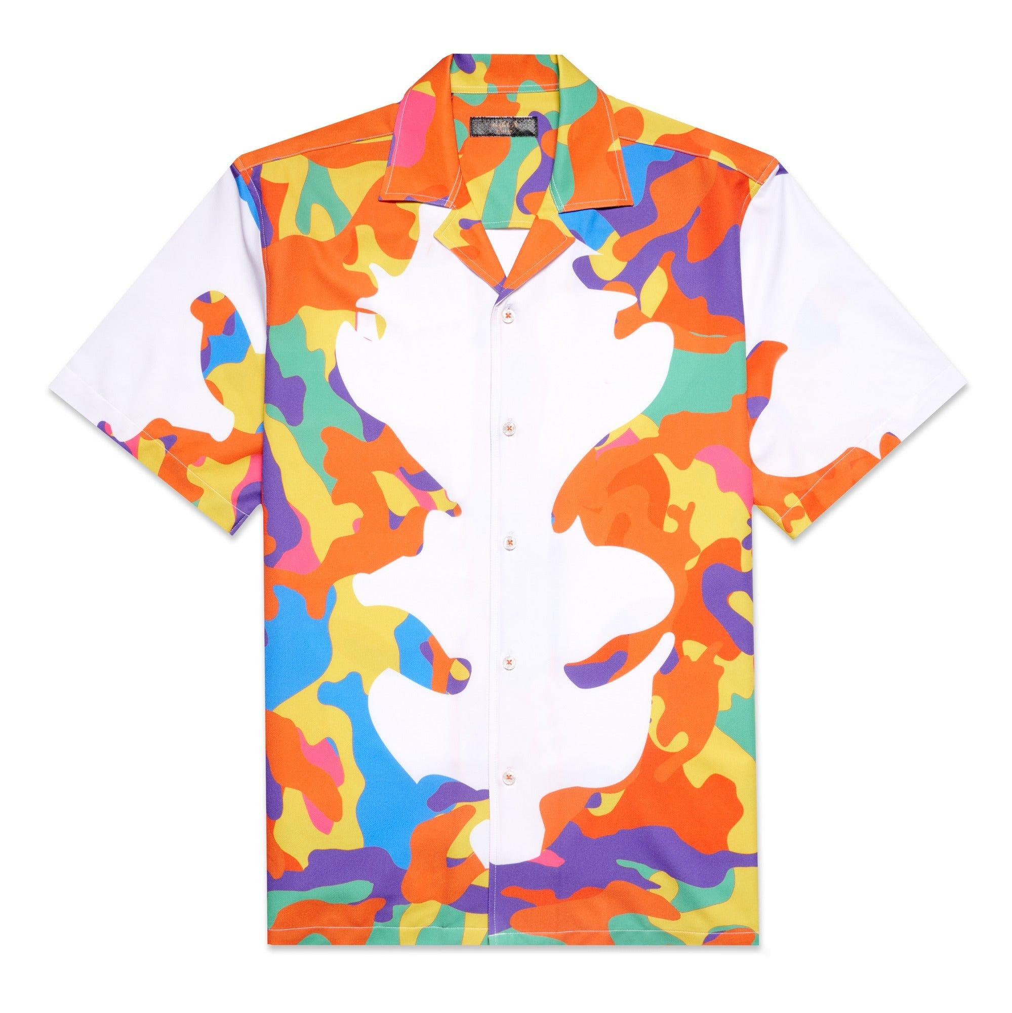 Eight X Men's Rorschach Short Sleeve Button Up Shirt