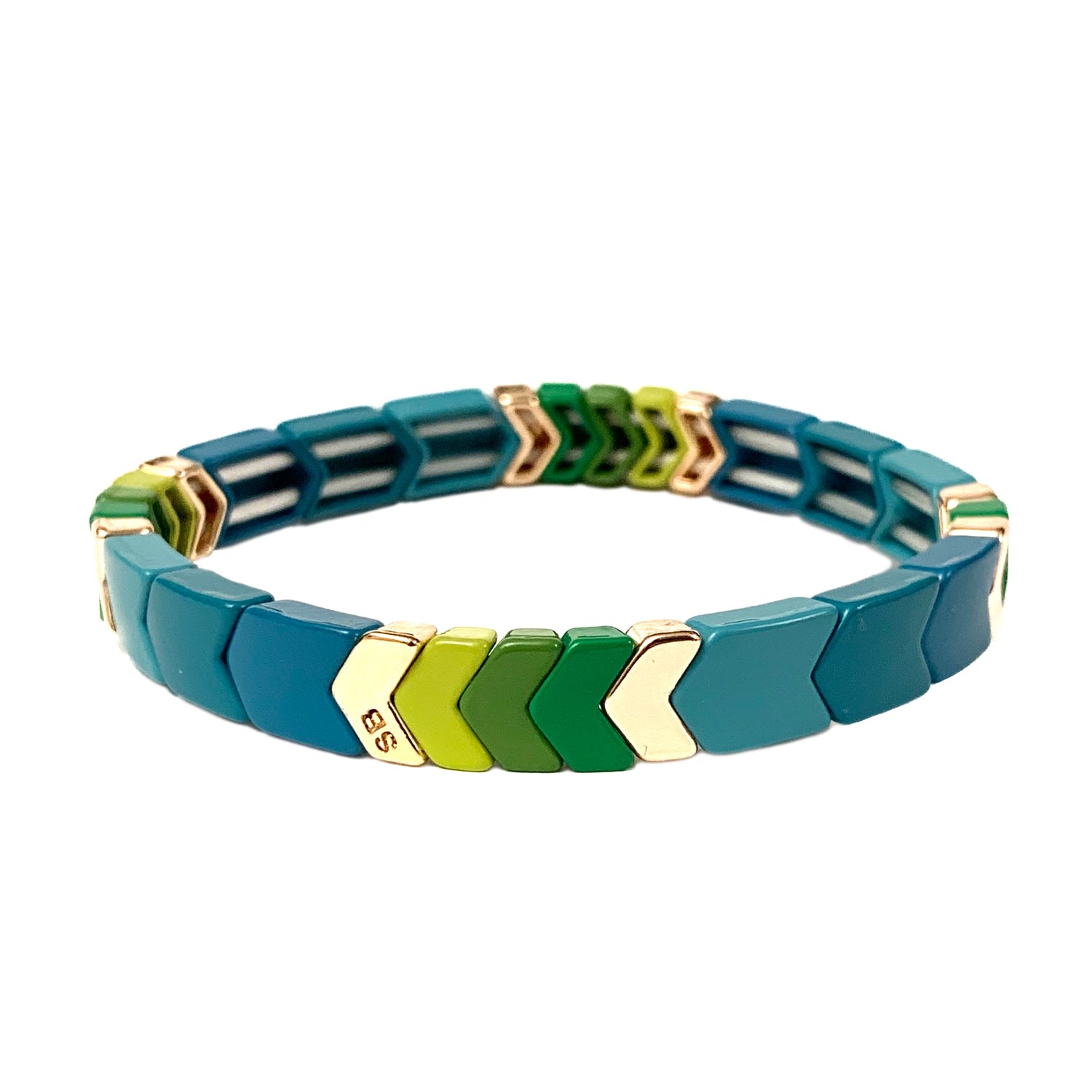 Women’s Gold / Green / Blue Bluish Arrow Mondello Bracelet Serabondy