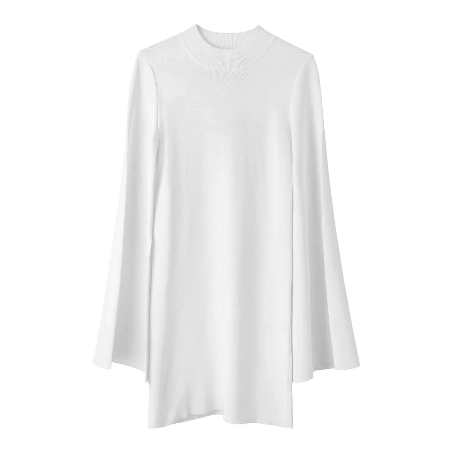 Voya Women's Vega White Knit Mini Dress In White