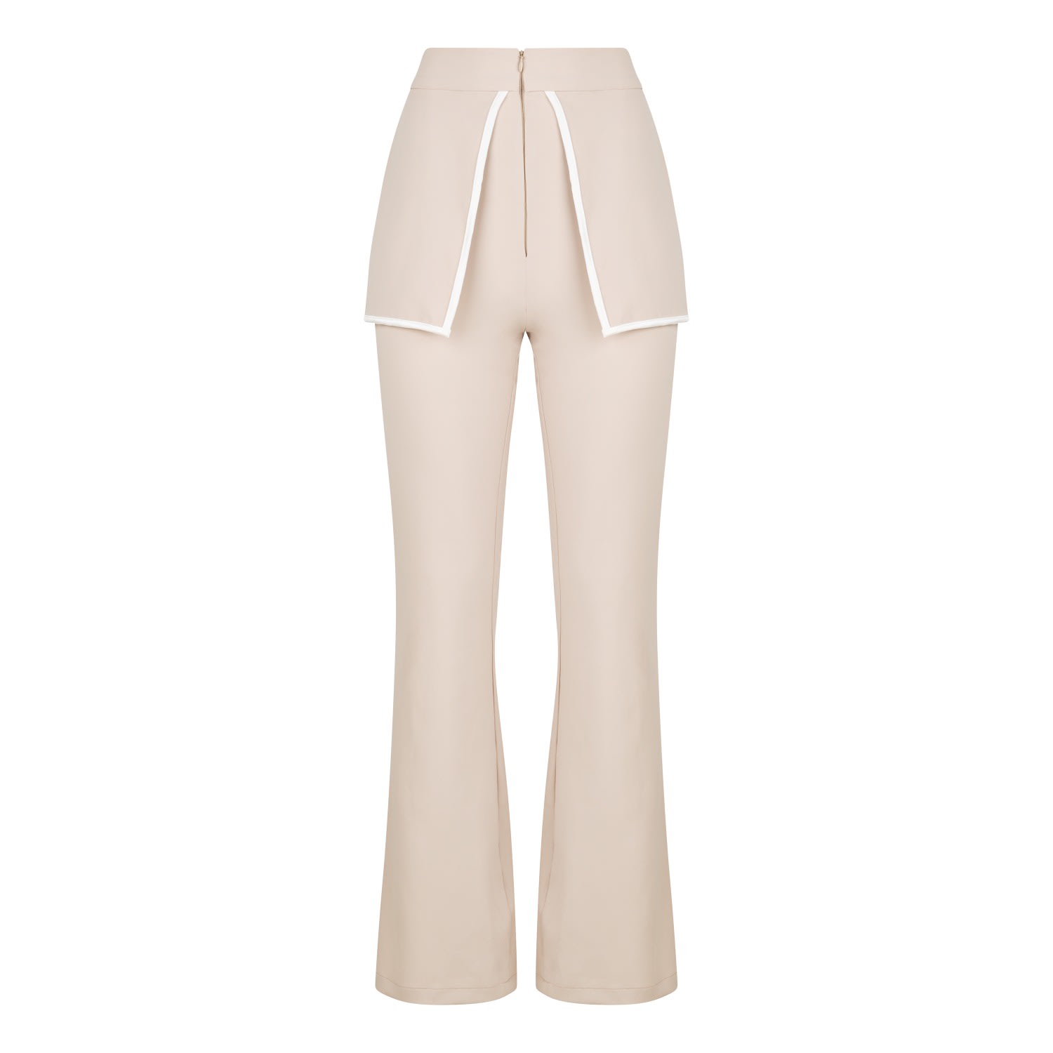 Boutique Kaotique Women's Neutrals Skort Flared Trousers