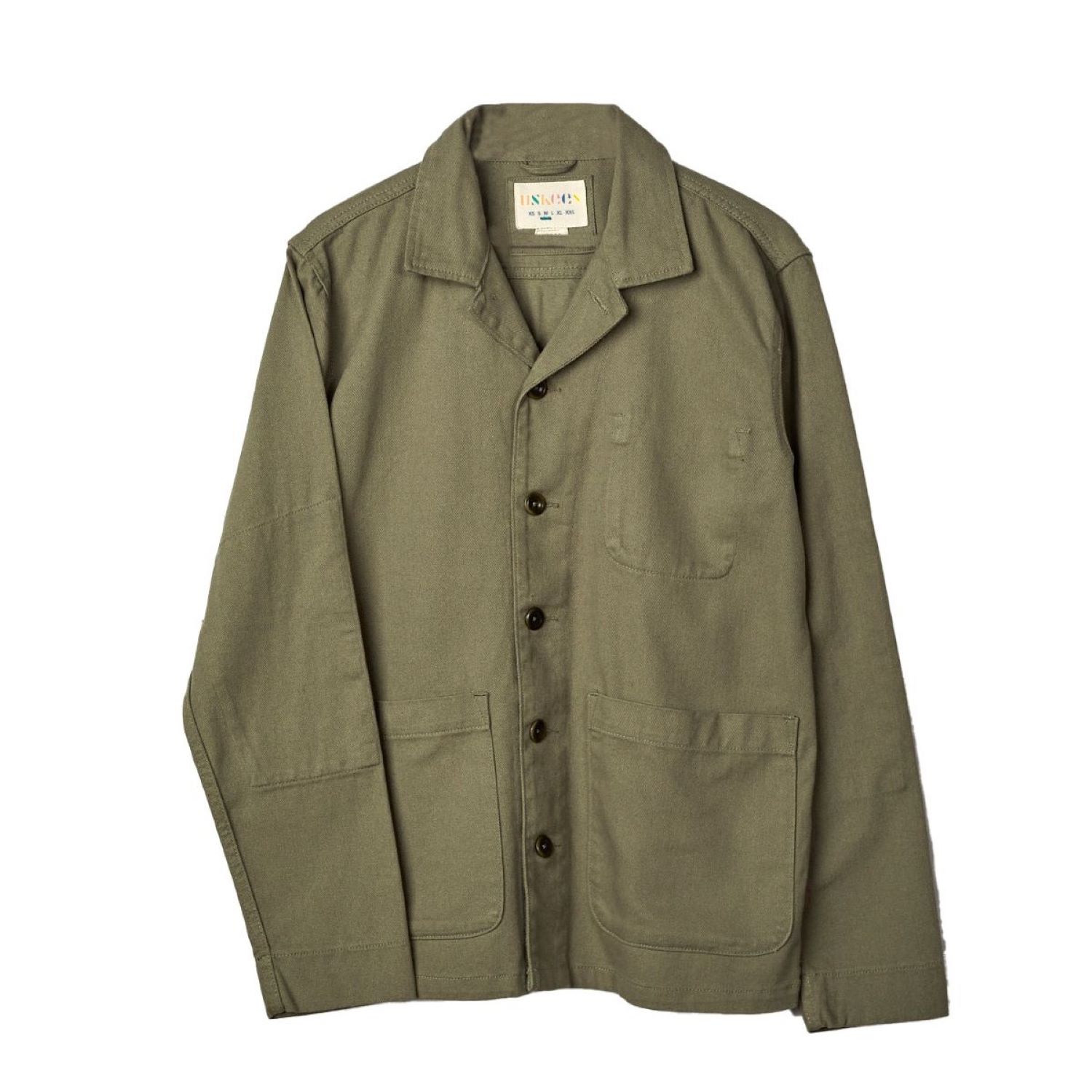 Uskees Men's Green Drill Commuters Blazer - Moss