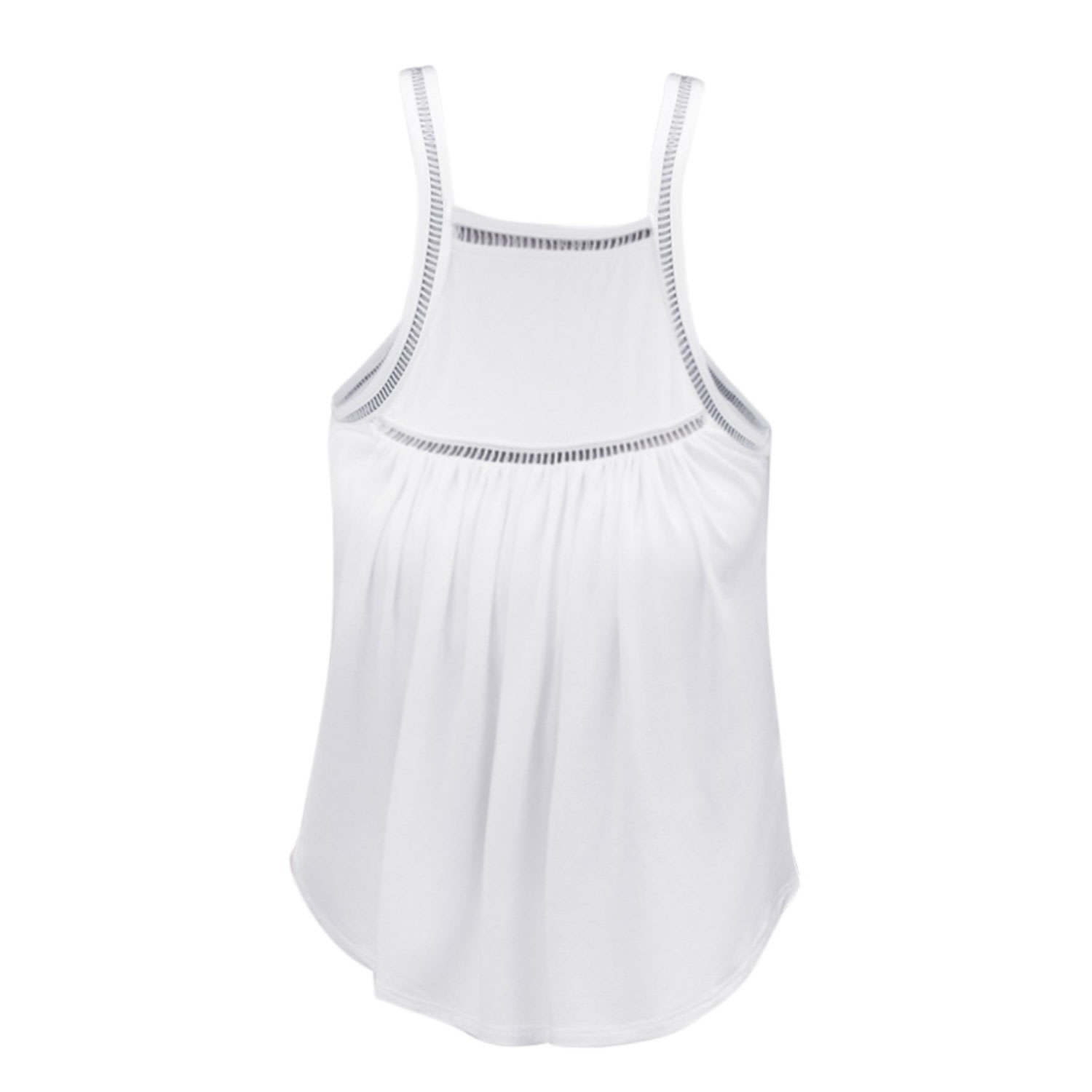 Jjwinks Wine Down Built-in Shelf Racerback Tank Lounge & Sleep Top In White