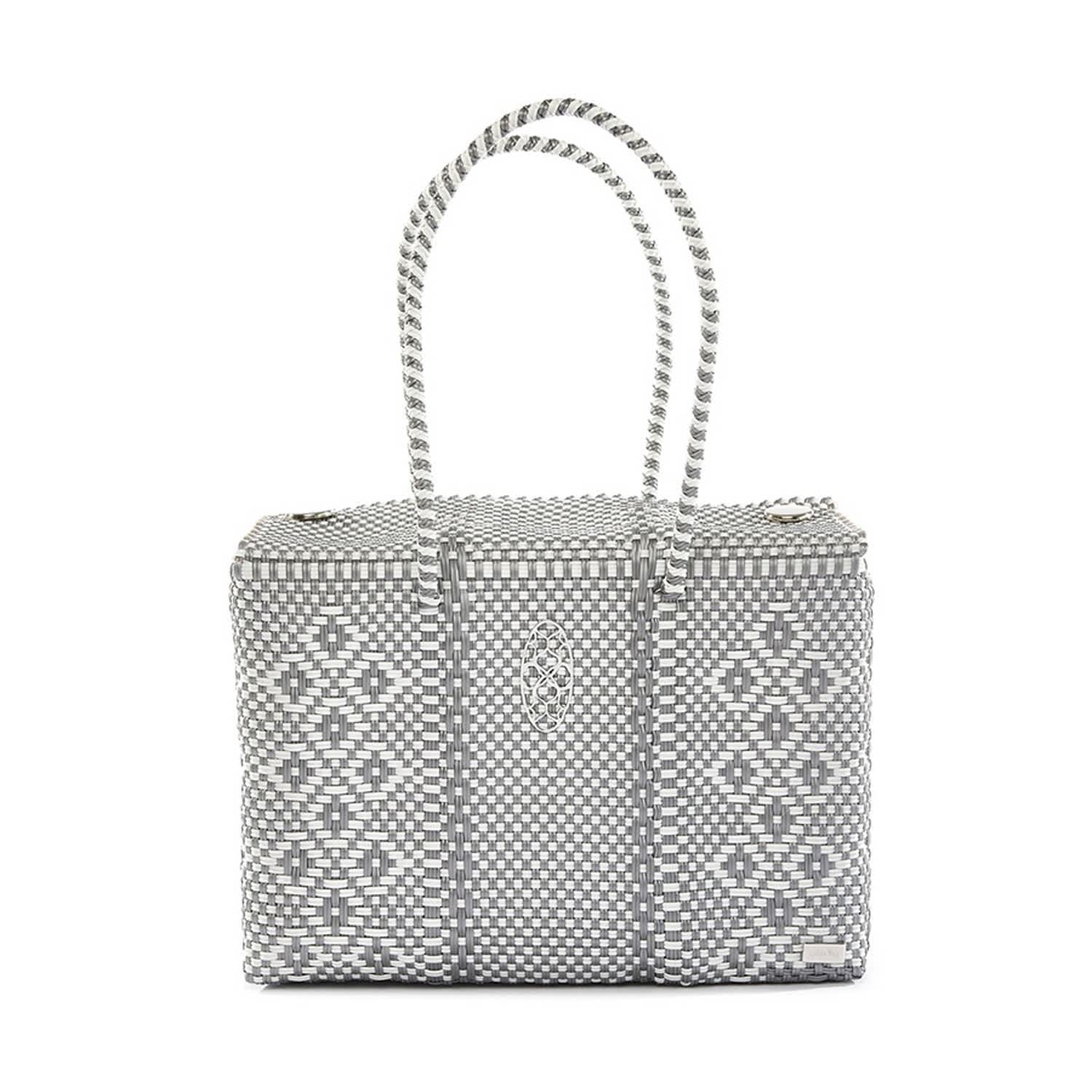 silver travel bag