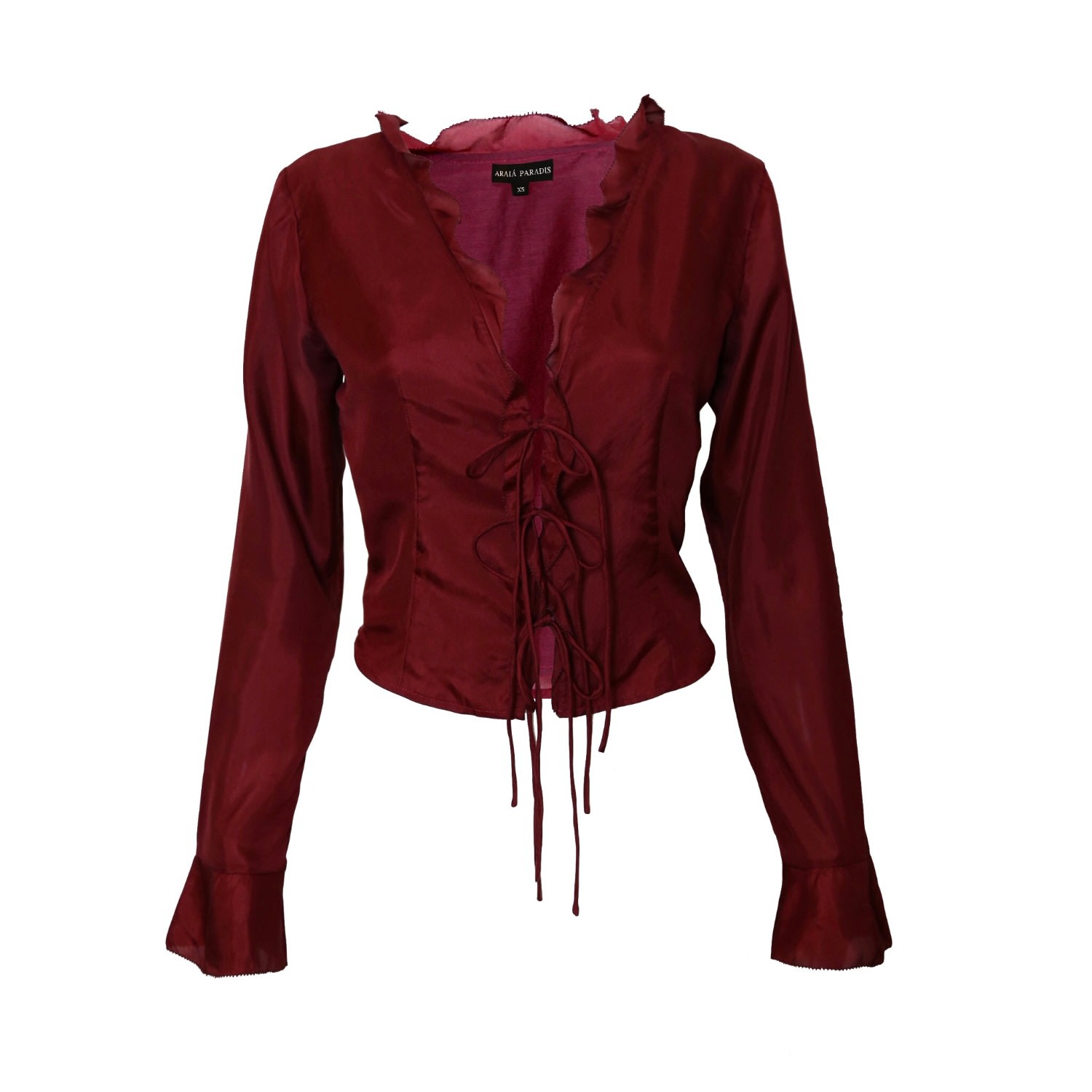 Women’s Red Blush Rose Blouse Small Araiá Paradis