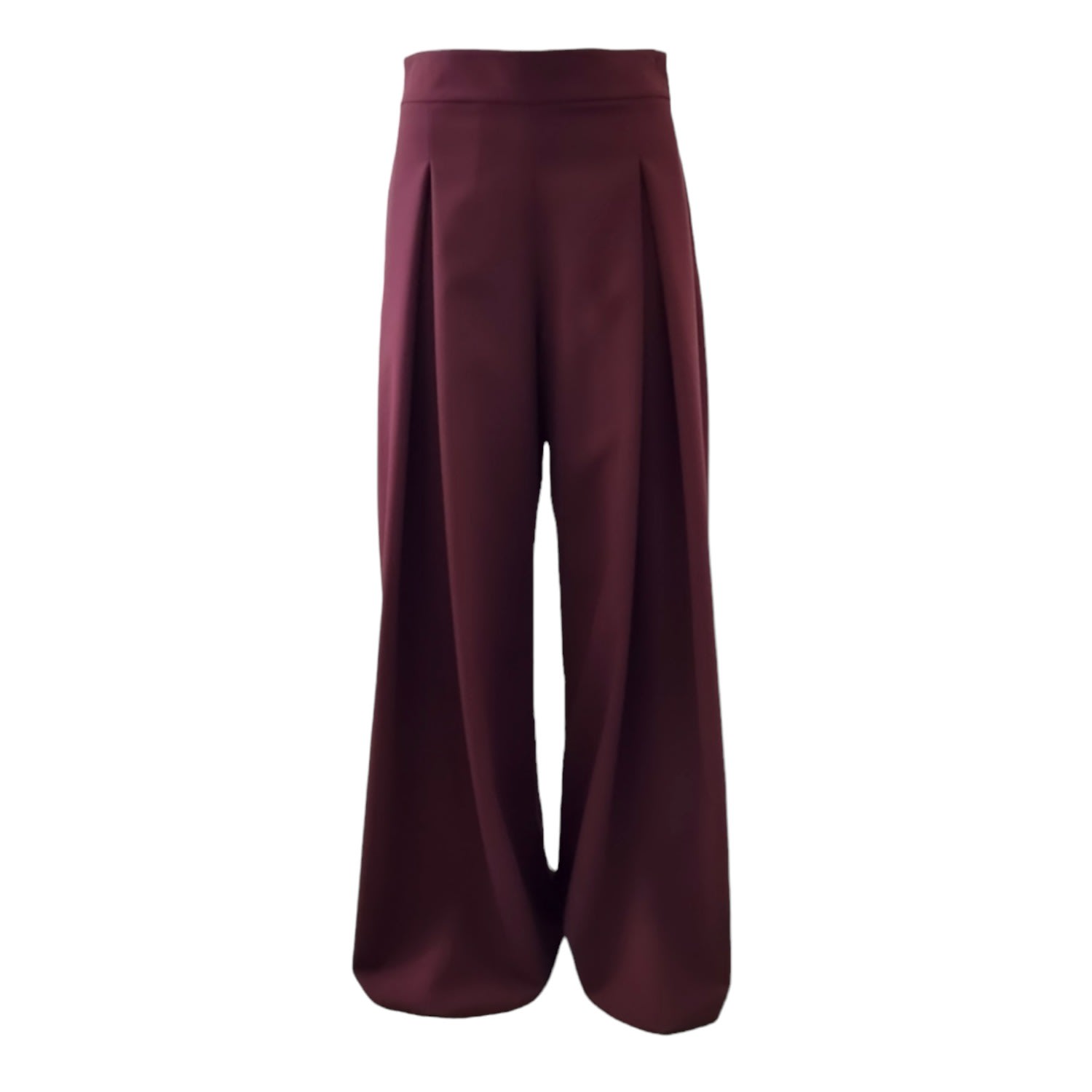 Women’s Brown Wide Pants In Maroon Small Lagami