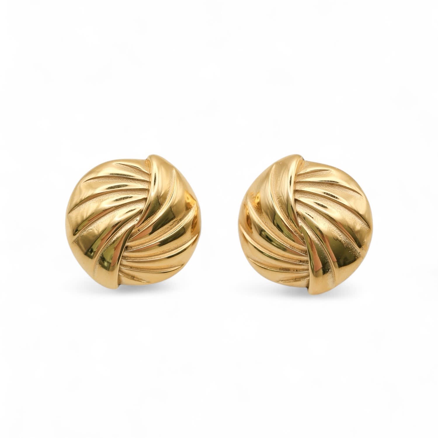 Miss Cecilia Women's Gold Gilded Twist Earrings