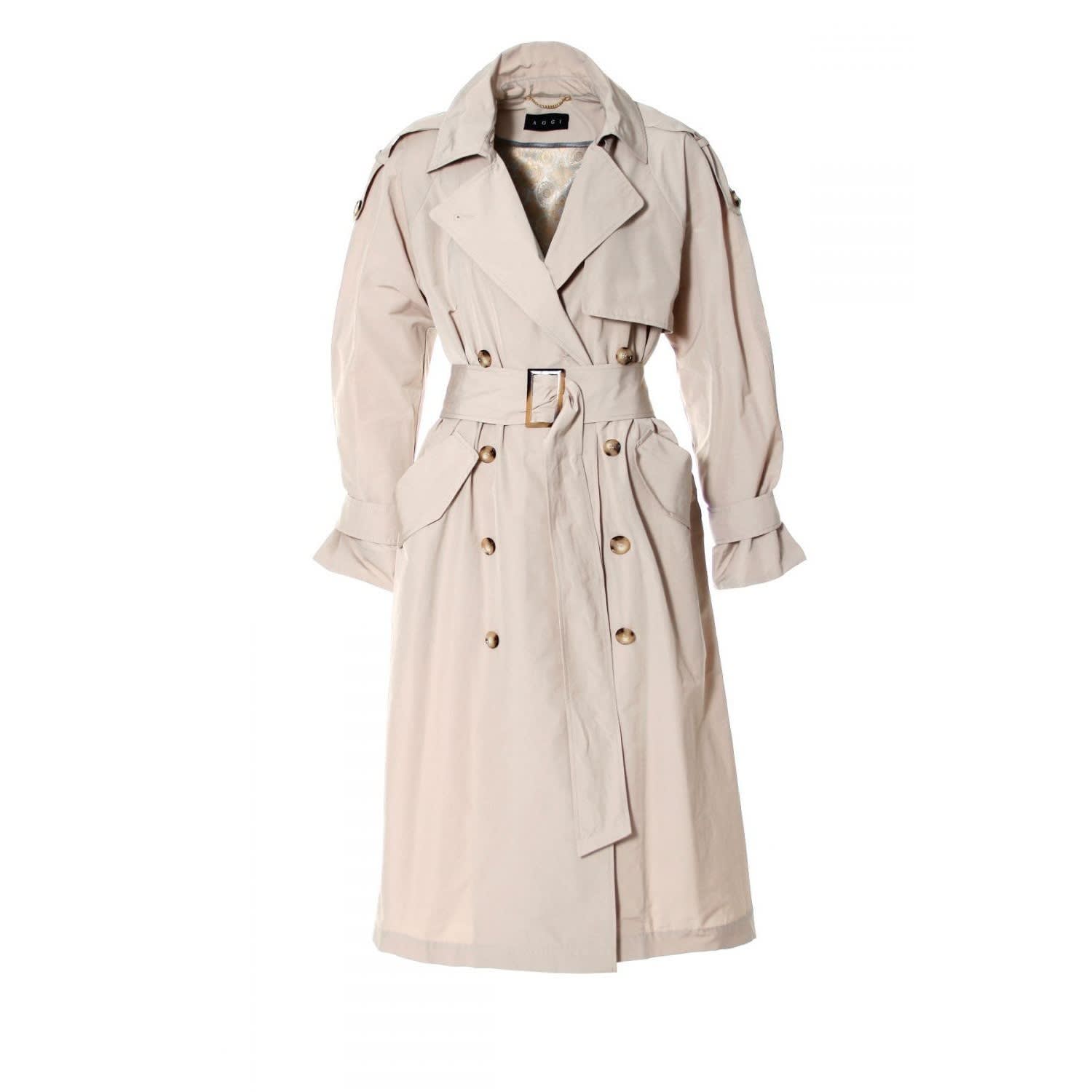 Céline Beige Trench-Coat (M) | Aggi | Wolf & Badger