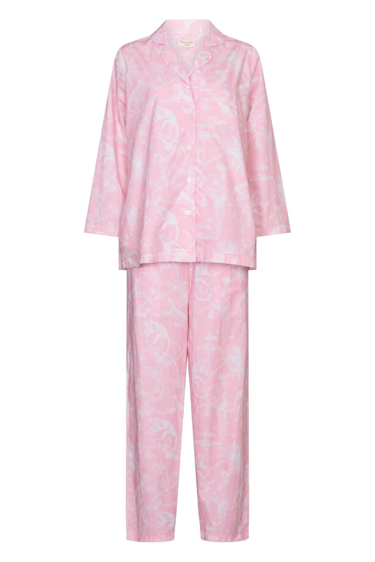 Nologo-chic Women's Pink / Purple Jungle Party Pj's - Pink In Pink/purple
