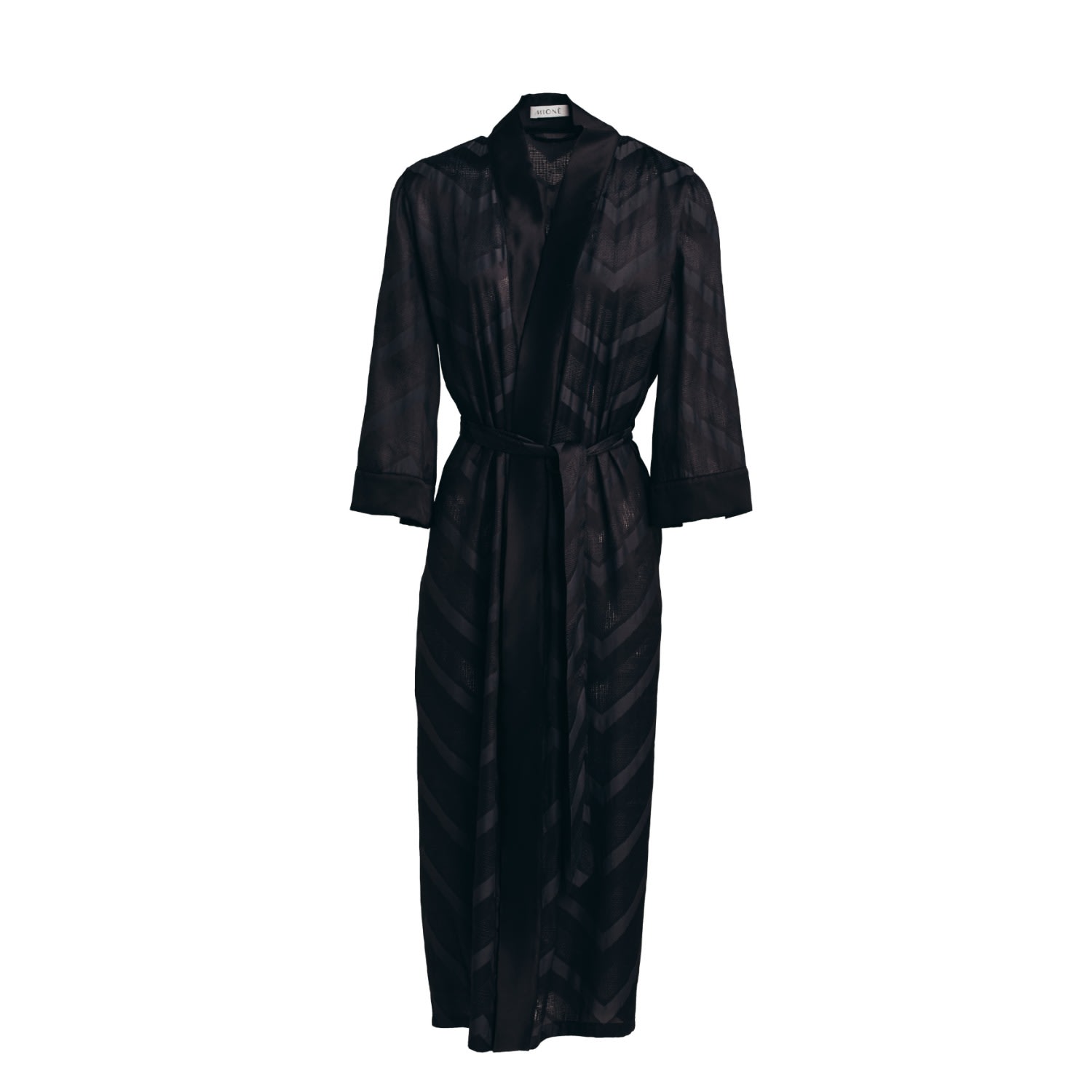 Mionè Women's Black Silk Kimono