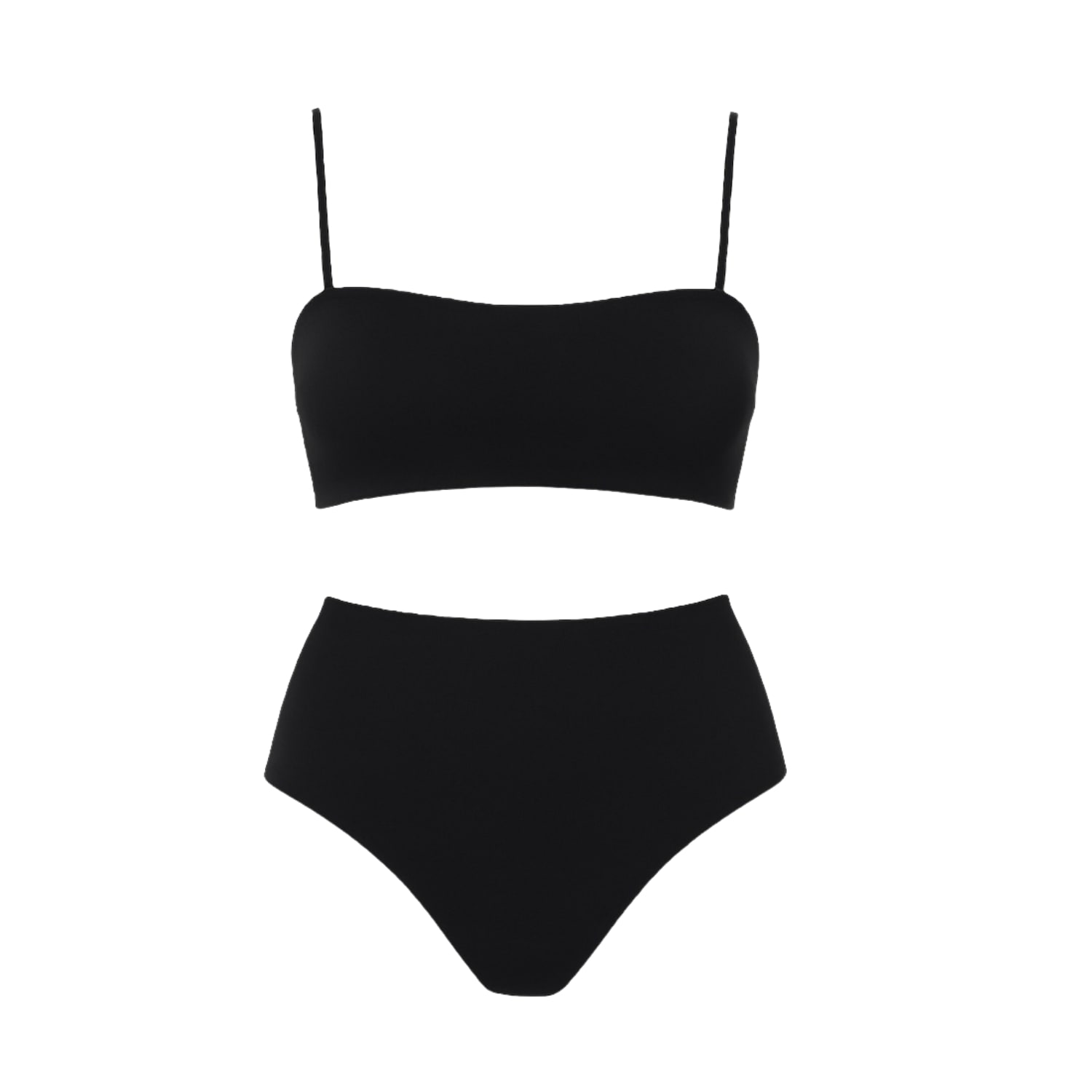 Rêve De Rive Women's Harlow Black High Waisted Bikini Set