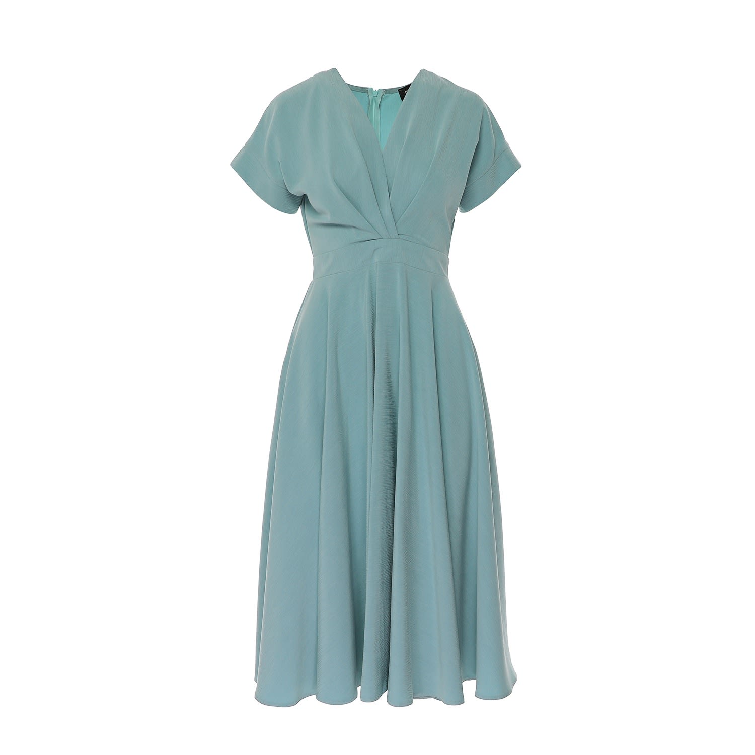 Bluzat Women's Midi Light Blue Cocktail Dress In Blue