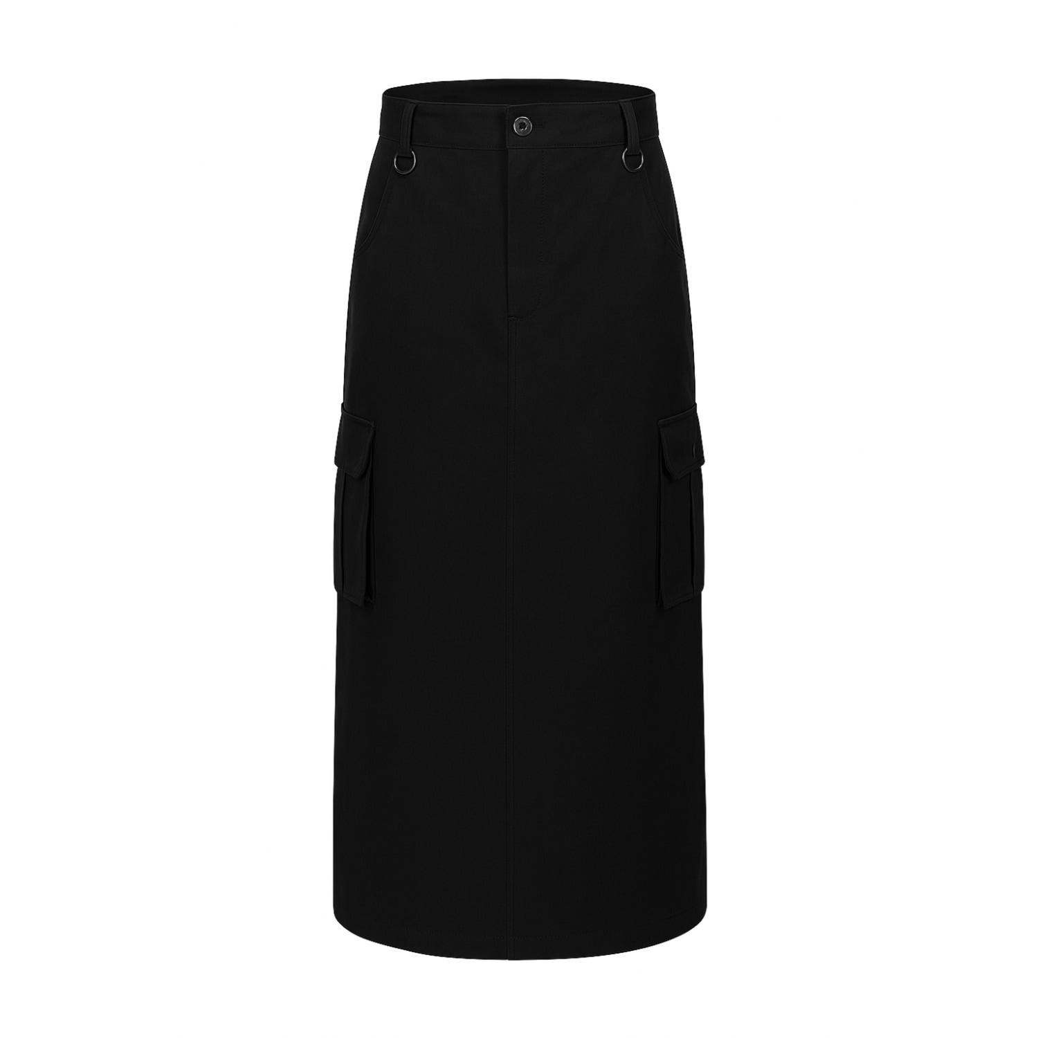 Mute By Jl Women's Versatile Cargo Pencil Skirt Black