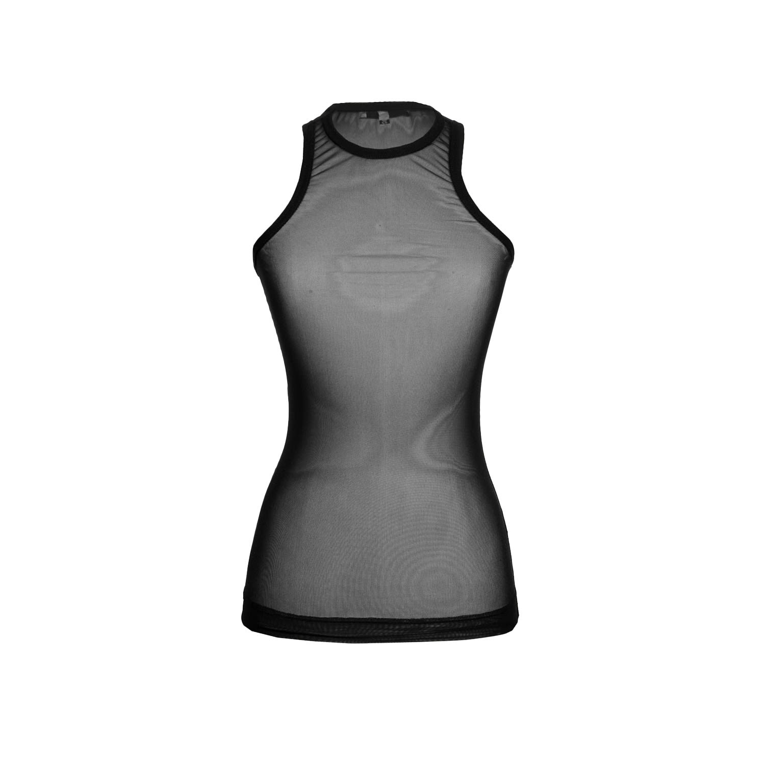 Ioana Ciolacu Women's Sheer Black Tank Top In Black
