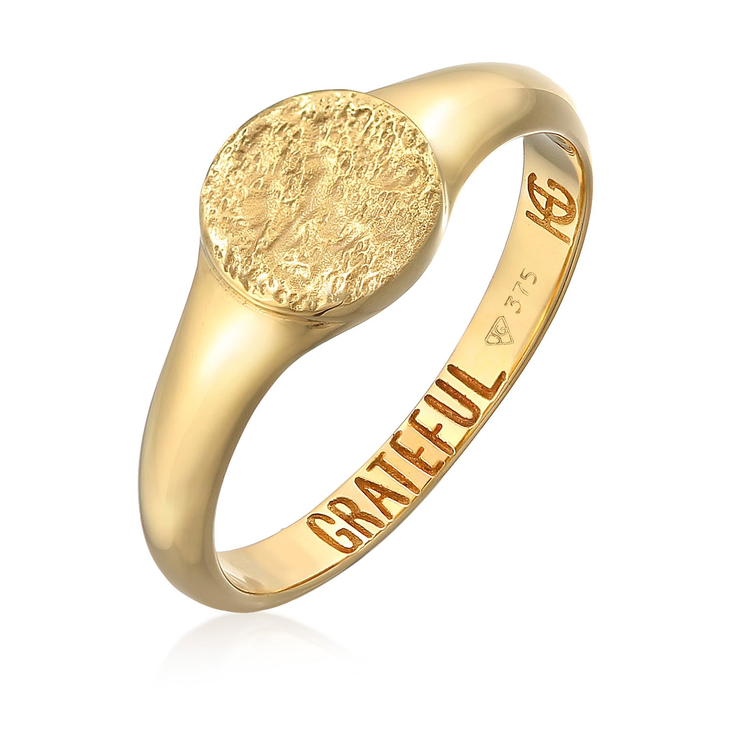 Women’s Grateful Solid Gold Ring Haze & Glory