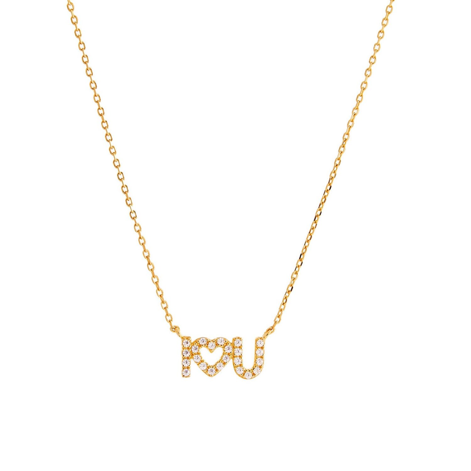 Onewildone Women's I Love You Gold Necklace In Gold