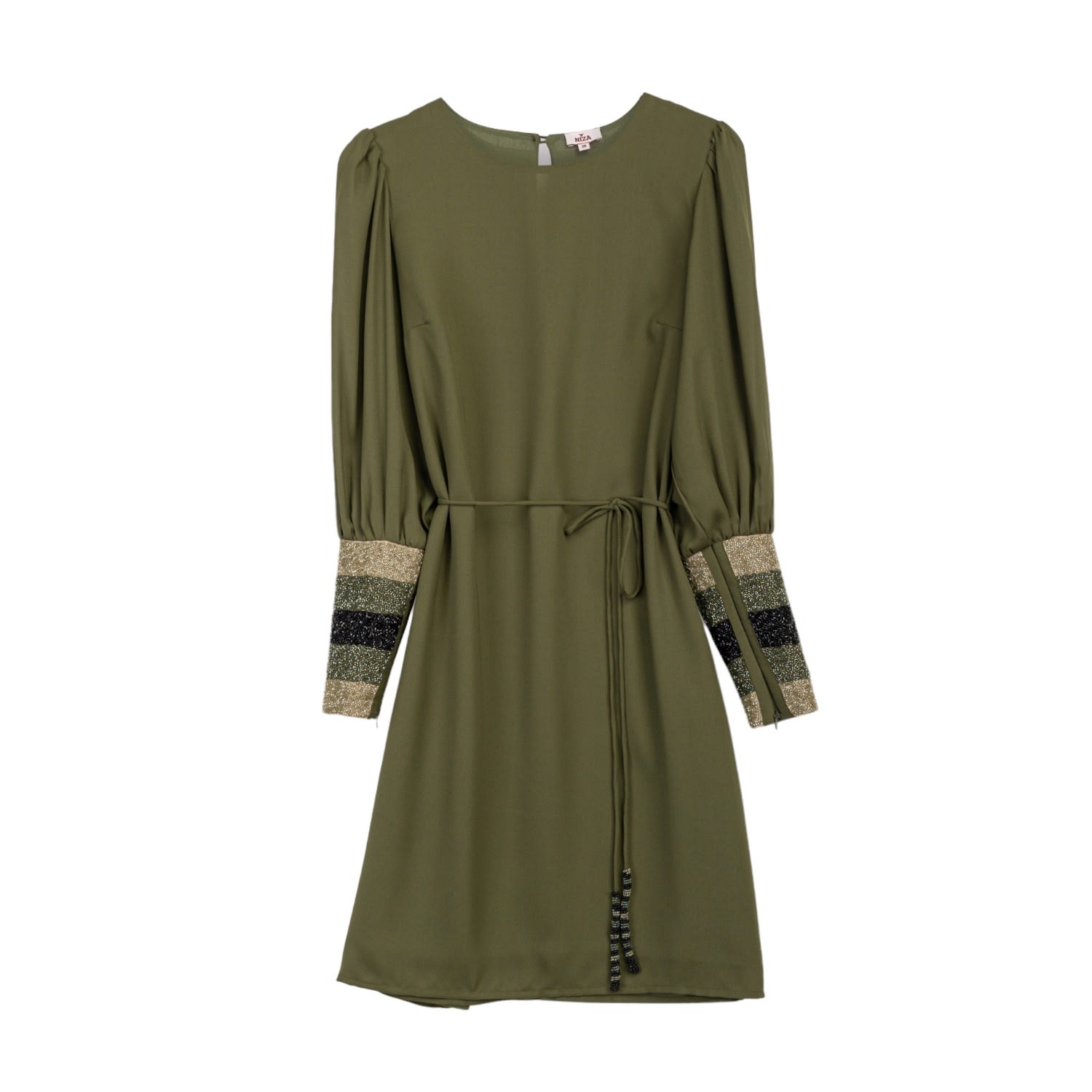 Niza Women's Green Khaki Carla Dress In Green