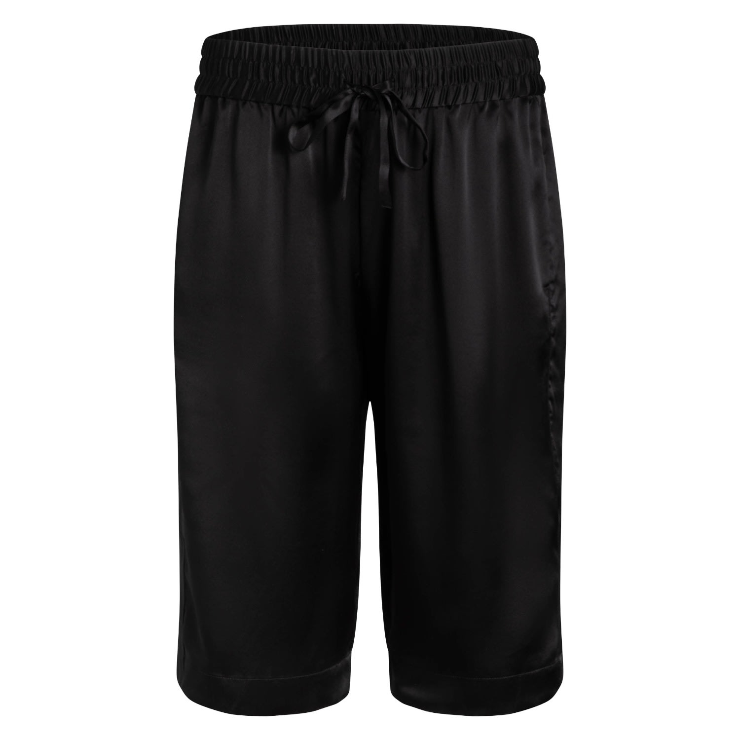 Je Mérite (i Deserve) Women's Lola Silk Tuxedo Bermuda Short In Black In Black