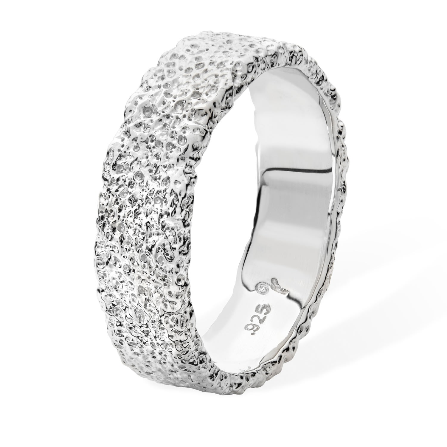 Lucy Quartermaine Women's Silver Middle Hula Ring In Metallic