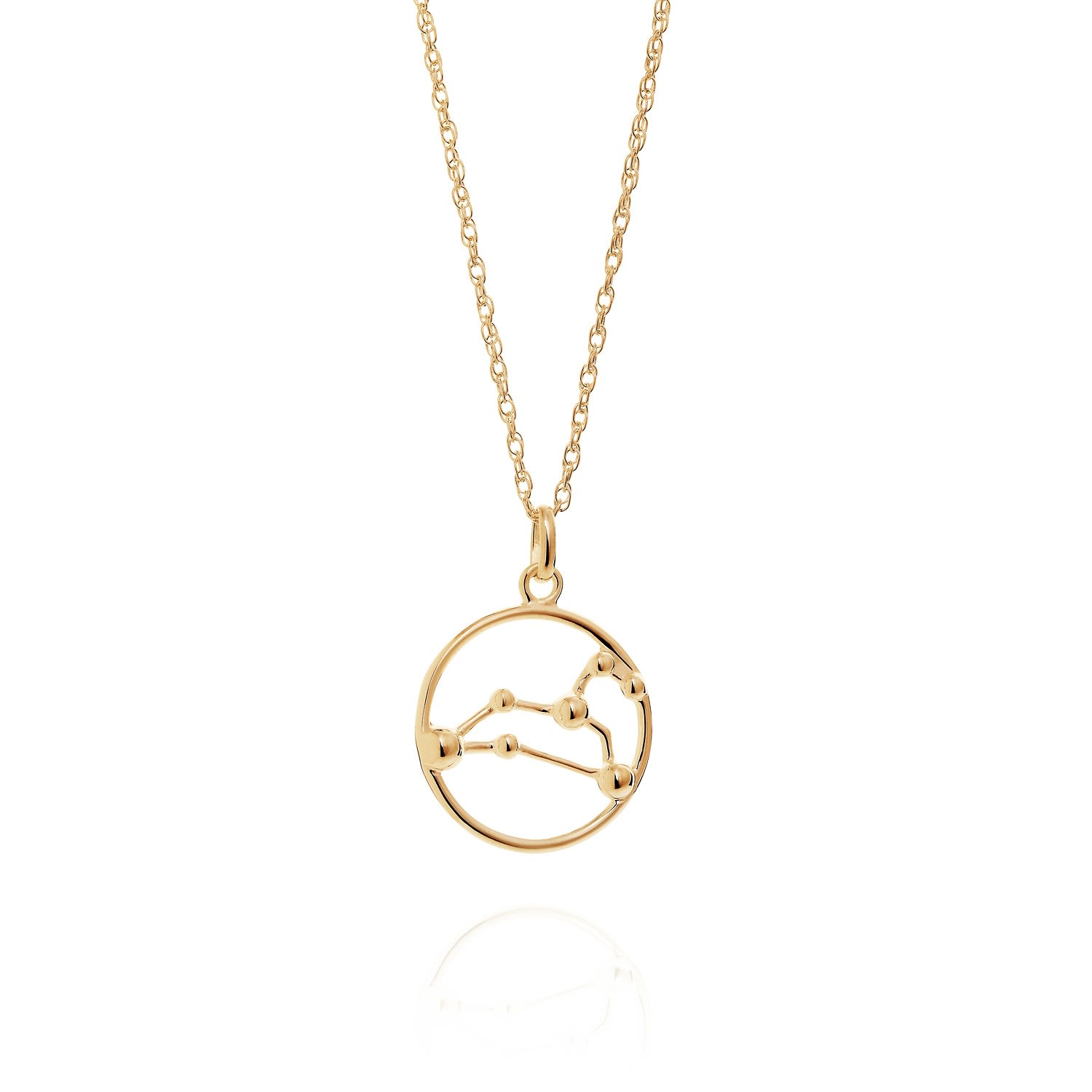 Women’s Leo Astrology Necklace In 9Ct Gold Yasmin Everley Jewellery