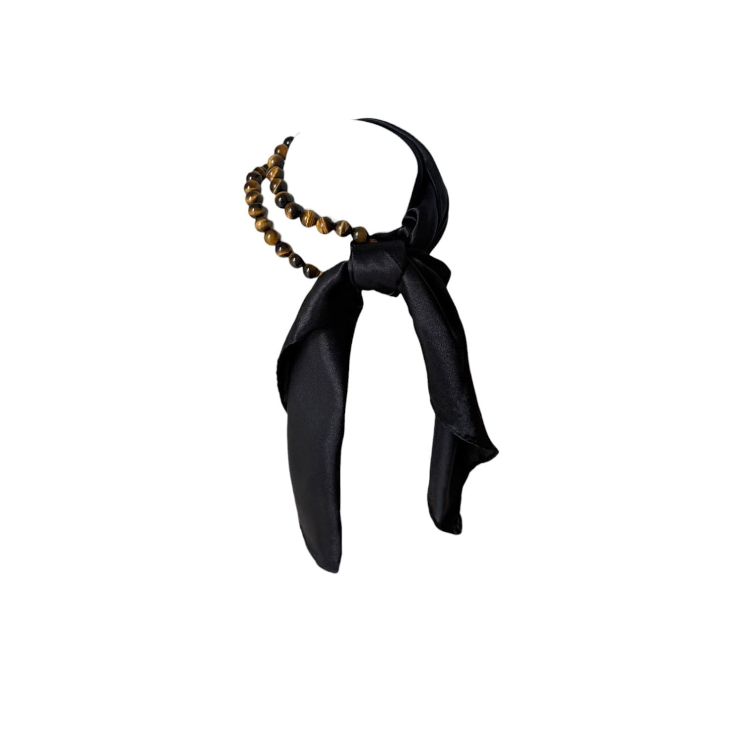 Women's Brown / Black Muse Scarf Necklace | A'miss