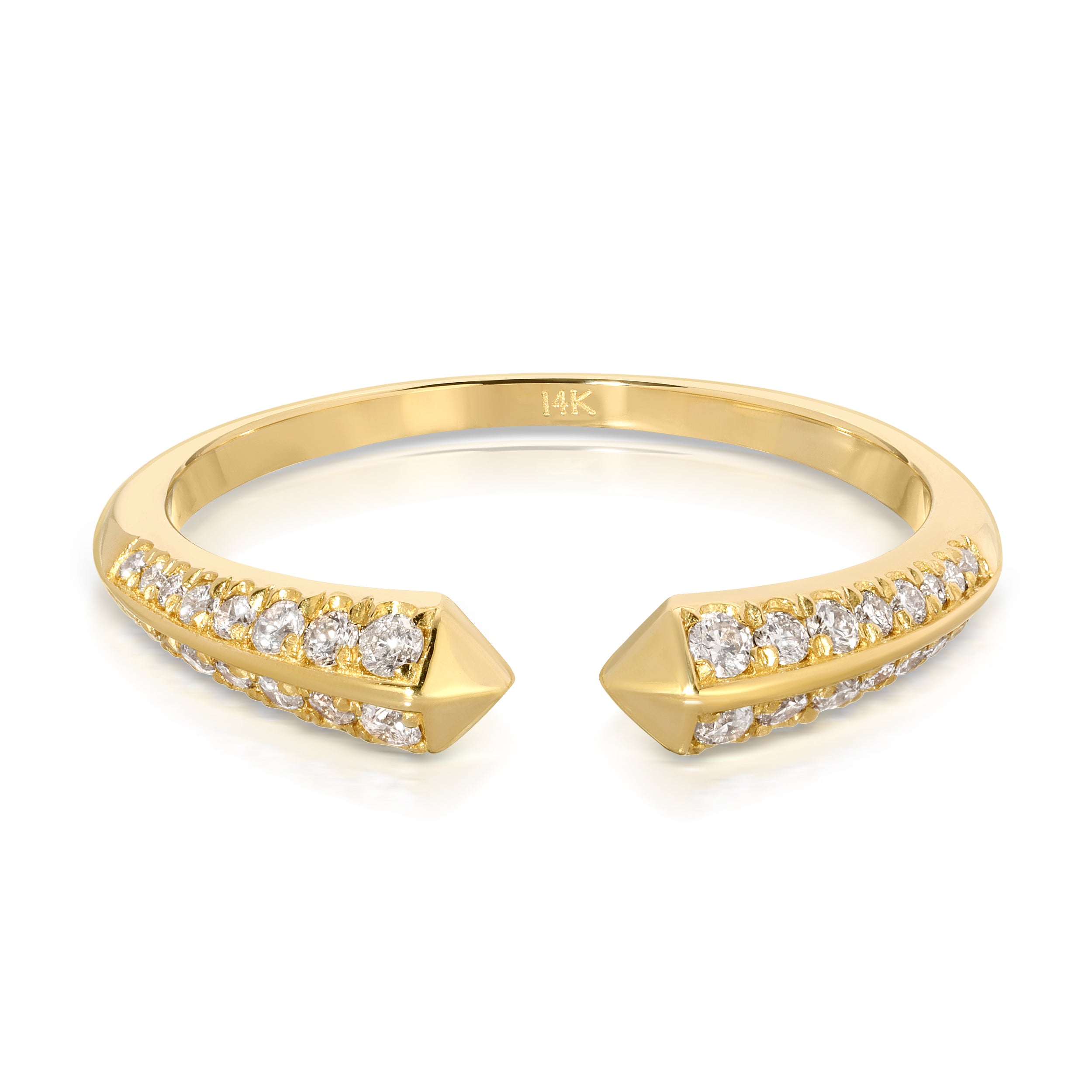 Women’s Gold Open Diamond Ring Maya Brenner