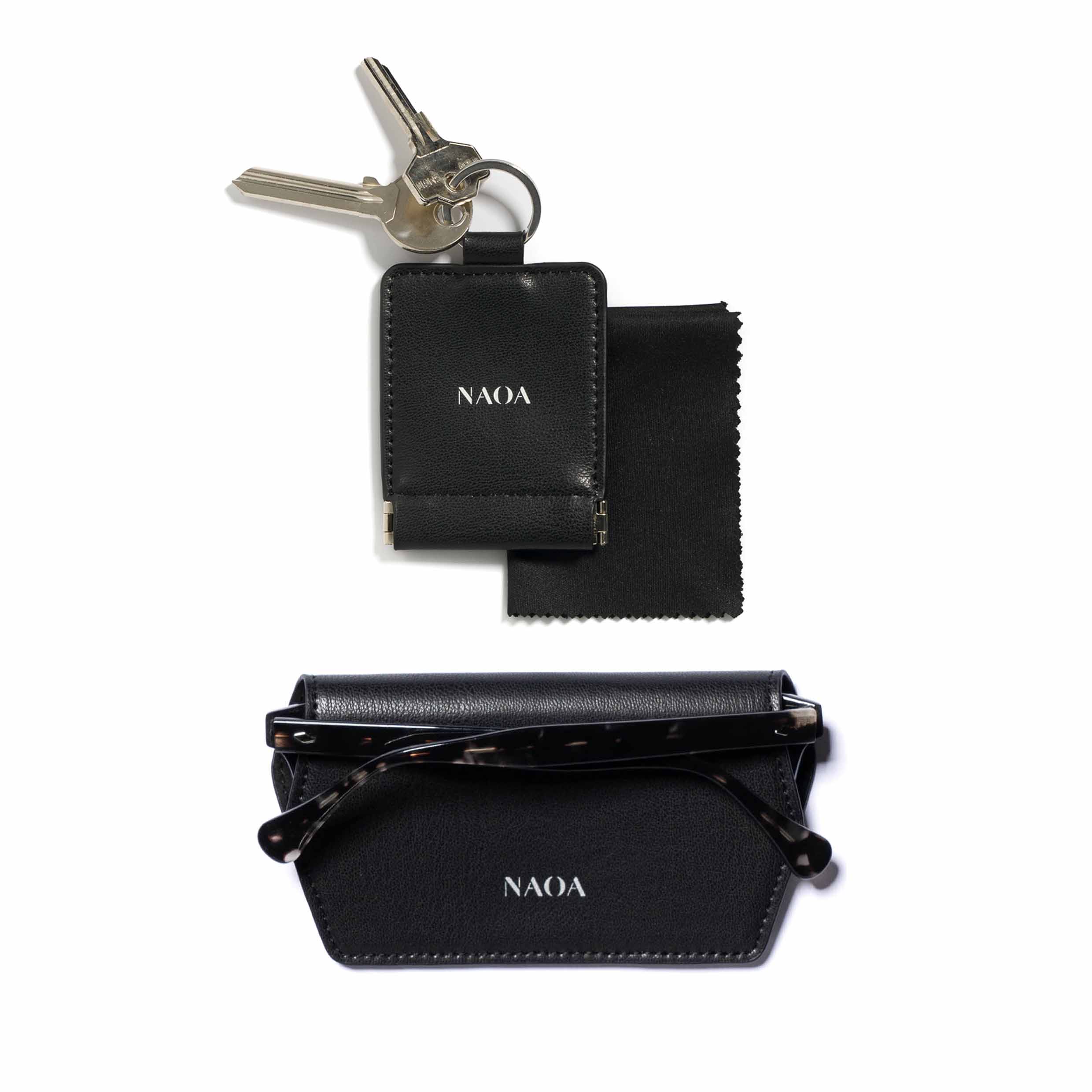 Naoa Women's Glasses Care Set Black