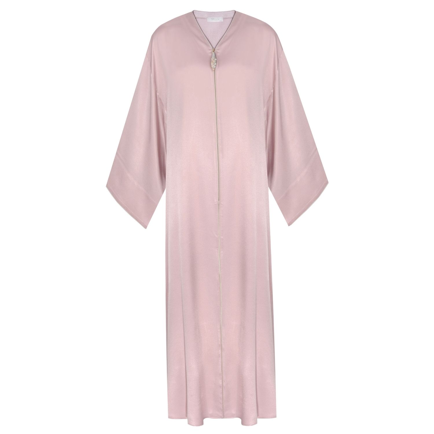 Women's Pink Alice Silky Dress Powder | M/L | Bocan Couture