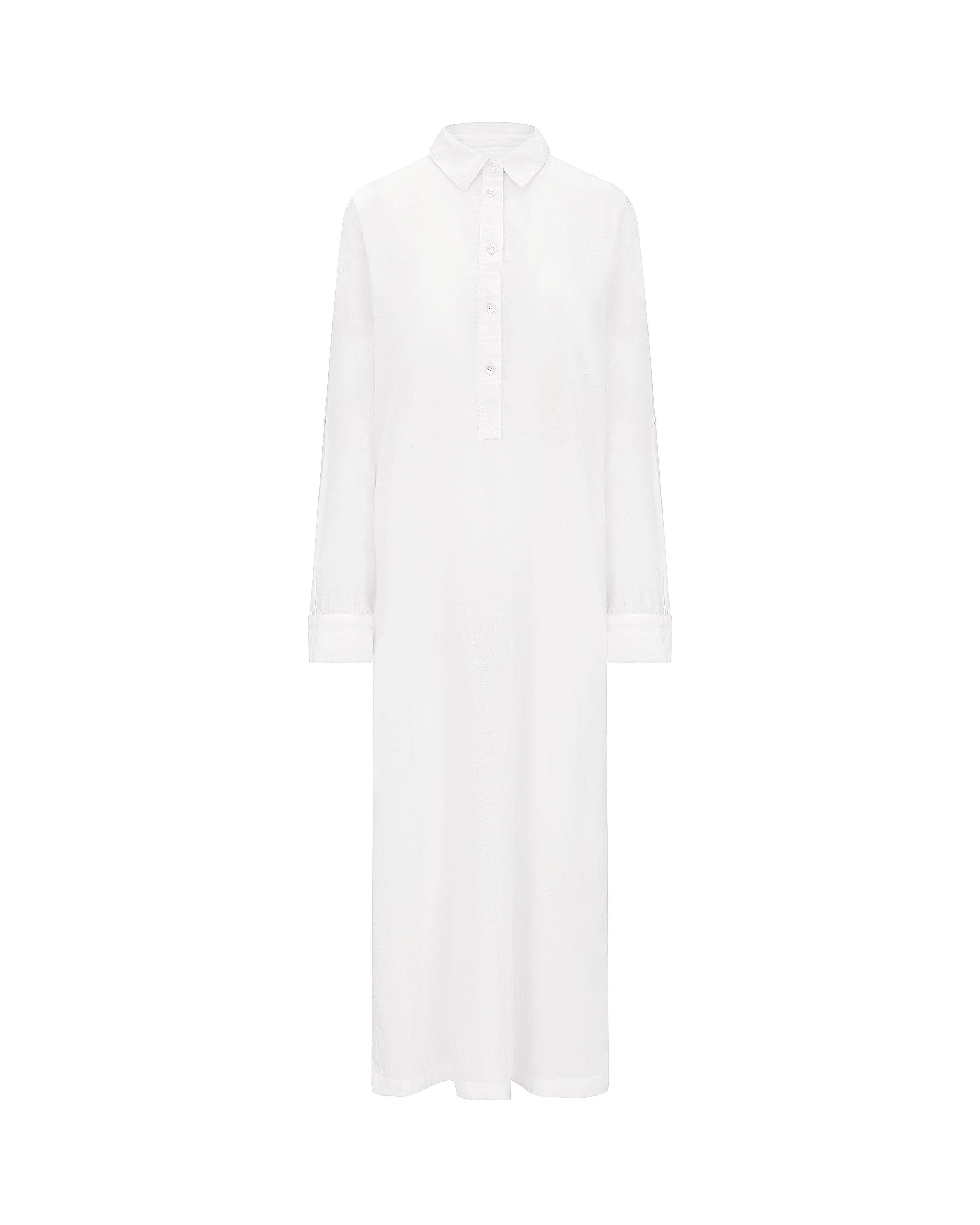 Nudea Women's The Maxi Shirt - Cotton White In White