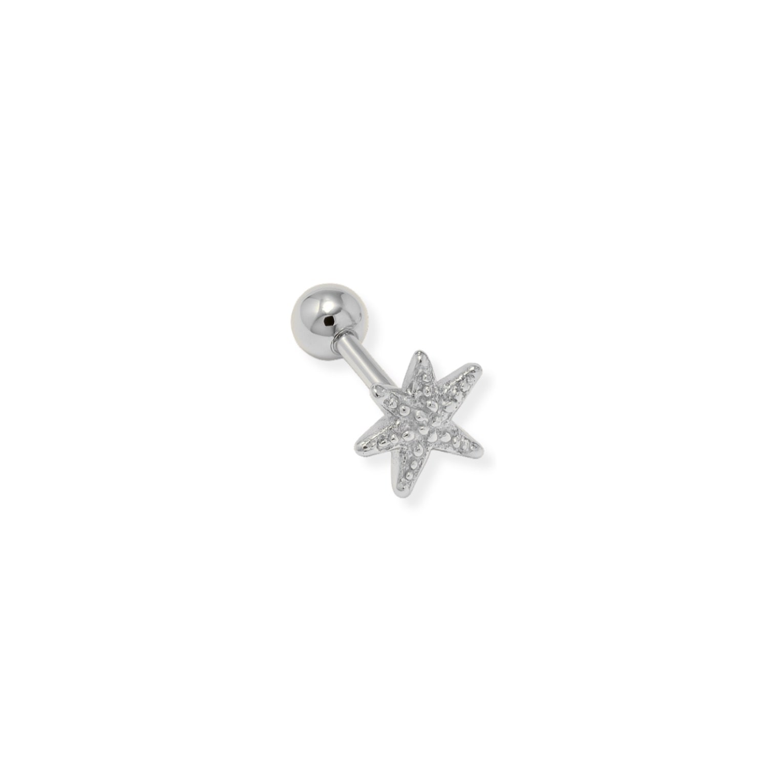Martina Rozenberg Smira Jewelry Women's The Mono Earring Star Silver