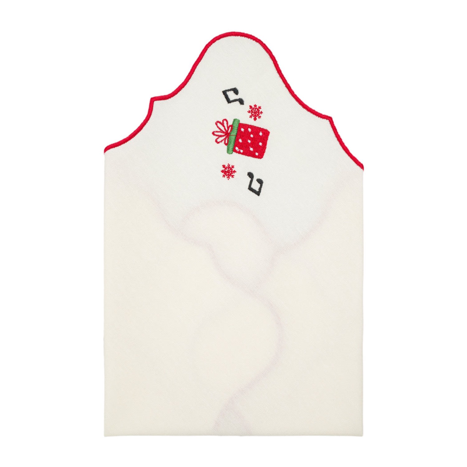 Km Home Collection Neutrals Set Of Two Christmas Gift Embroidery Cotton Napkin