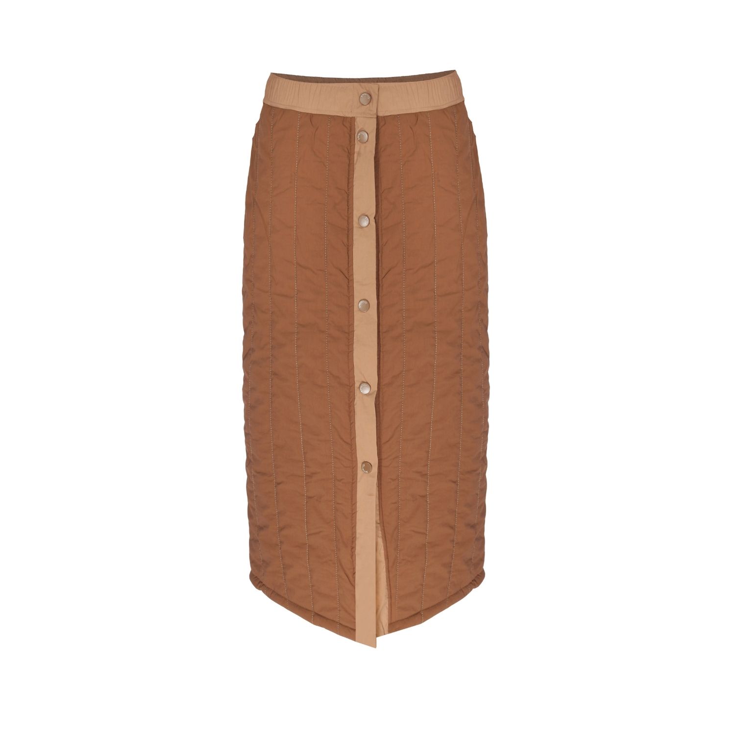 Yorstruly Women's Warm Puffer Skirt - Flat White Brown In Brown